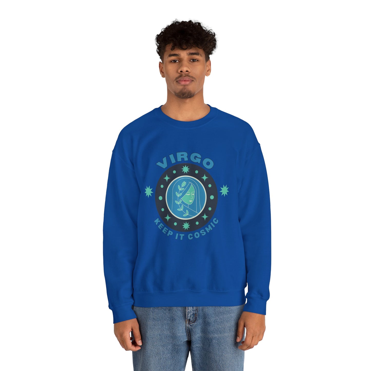 Keep It Cosmic - Retro Star Sign Astro Sweatshirt | Virgo