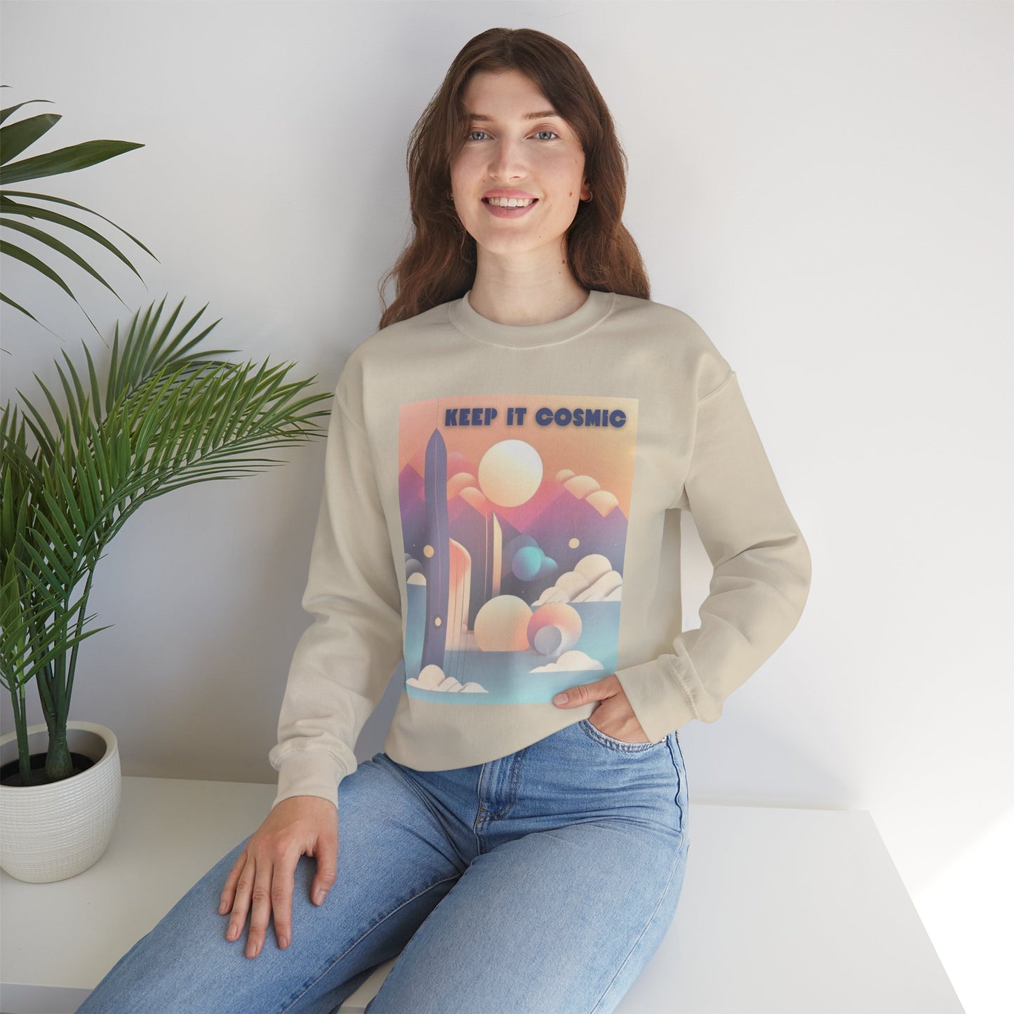 Pastel Cosmos Celestial Aesthetic Sweatshirt – Keep It Cosmic Crewneck