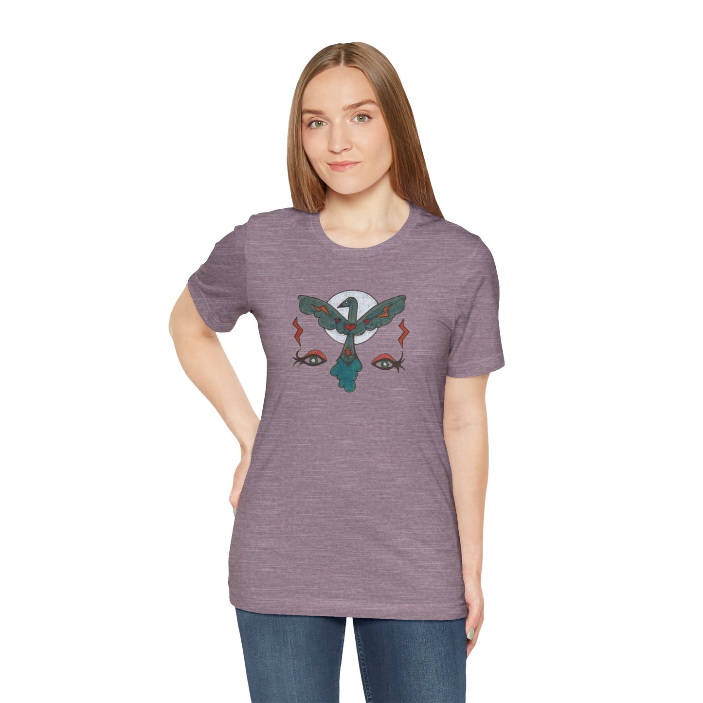 Feel to See Moon T-Shirt Tee | Esoteric Eyes Cosmic Art Tee (Unisex)