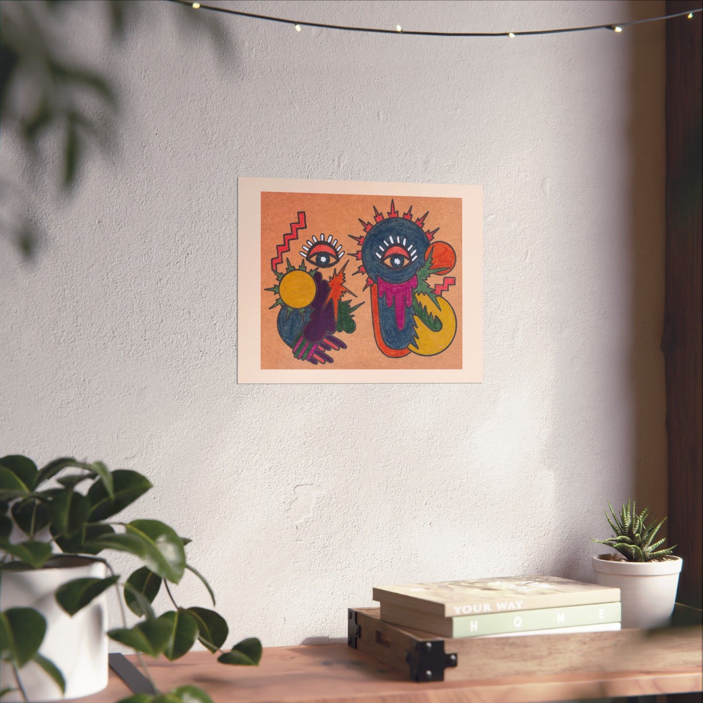 Grist for the Mill | Surreal Eye Symbolism | Hand-Drawn Intuitive Art Print