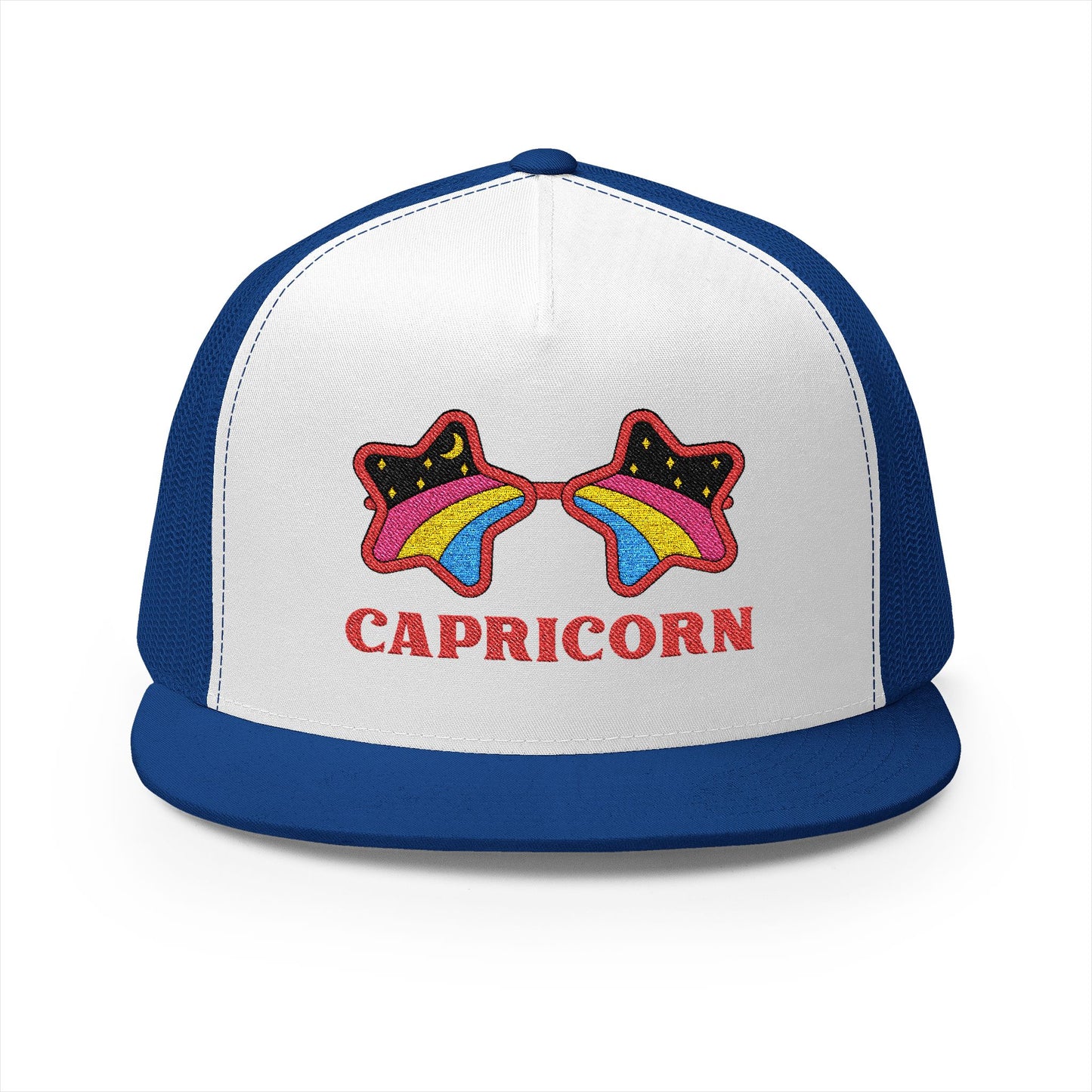 Retro Zodiac Sign Trucker Hat — Capricorn