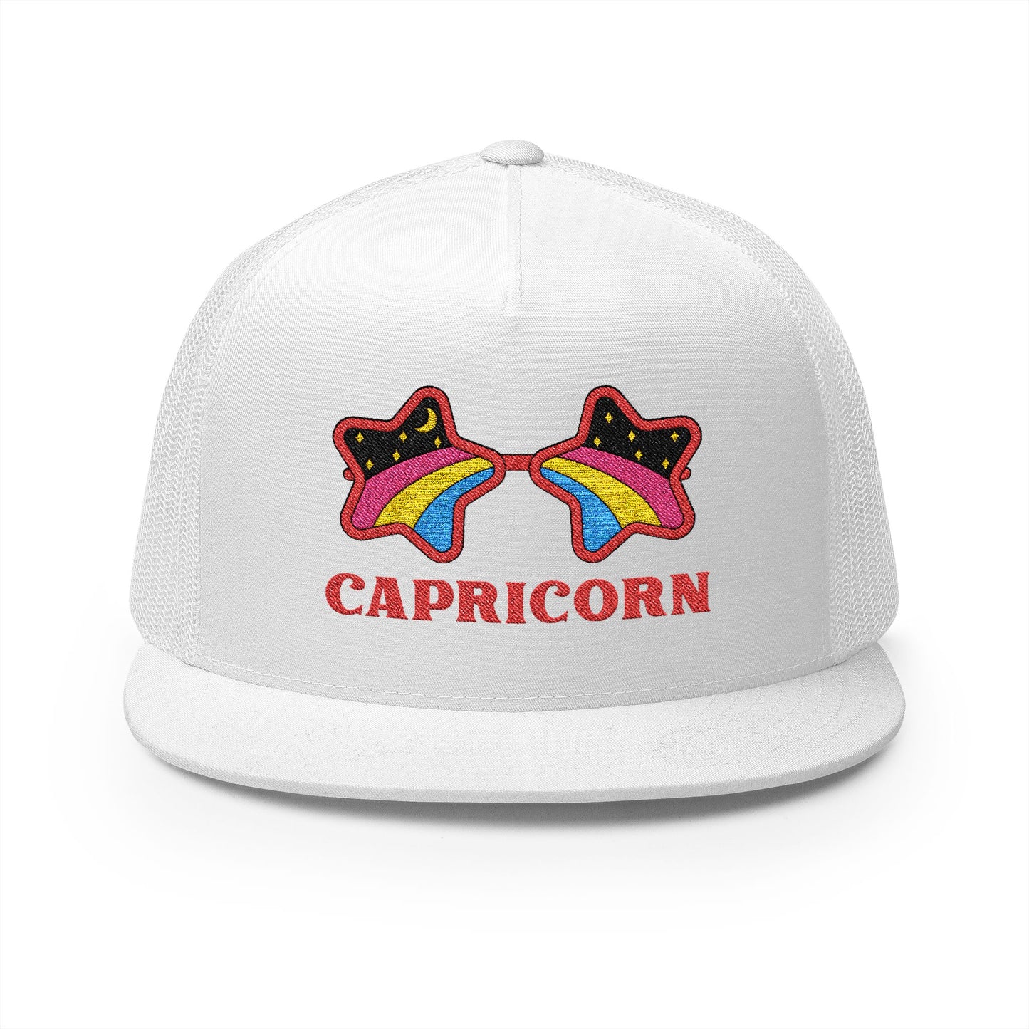 Retro Zodiac Sign Trucker Hat — Capricorn