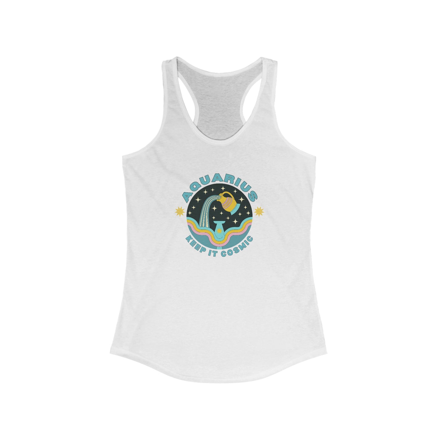 Keep it Cosmic Aquarius Retro Astrology Tank