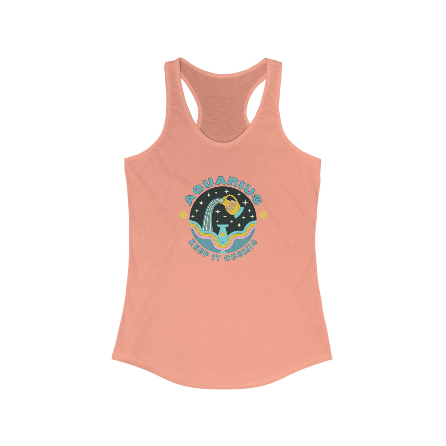 Keep it Cosmic Aquarius Retro Astrology Tank