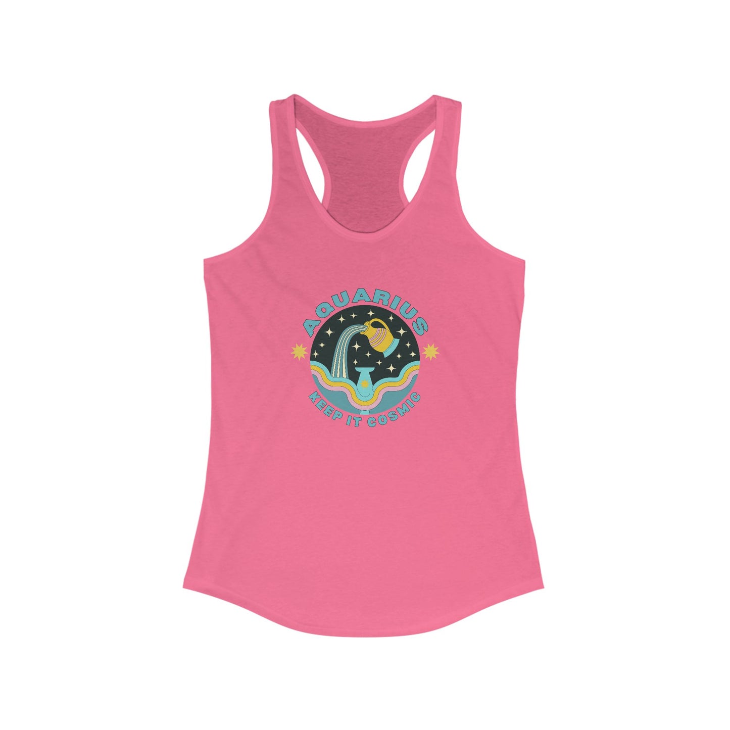 Keep it Cosmic Aquarius Retro Astrology Tank