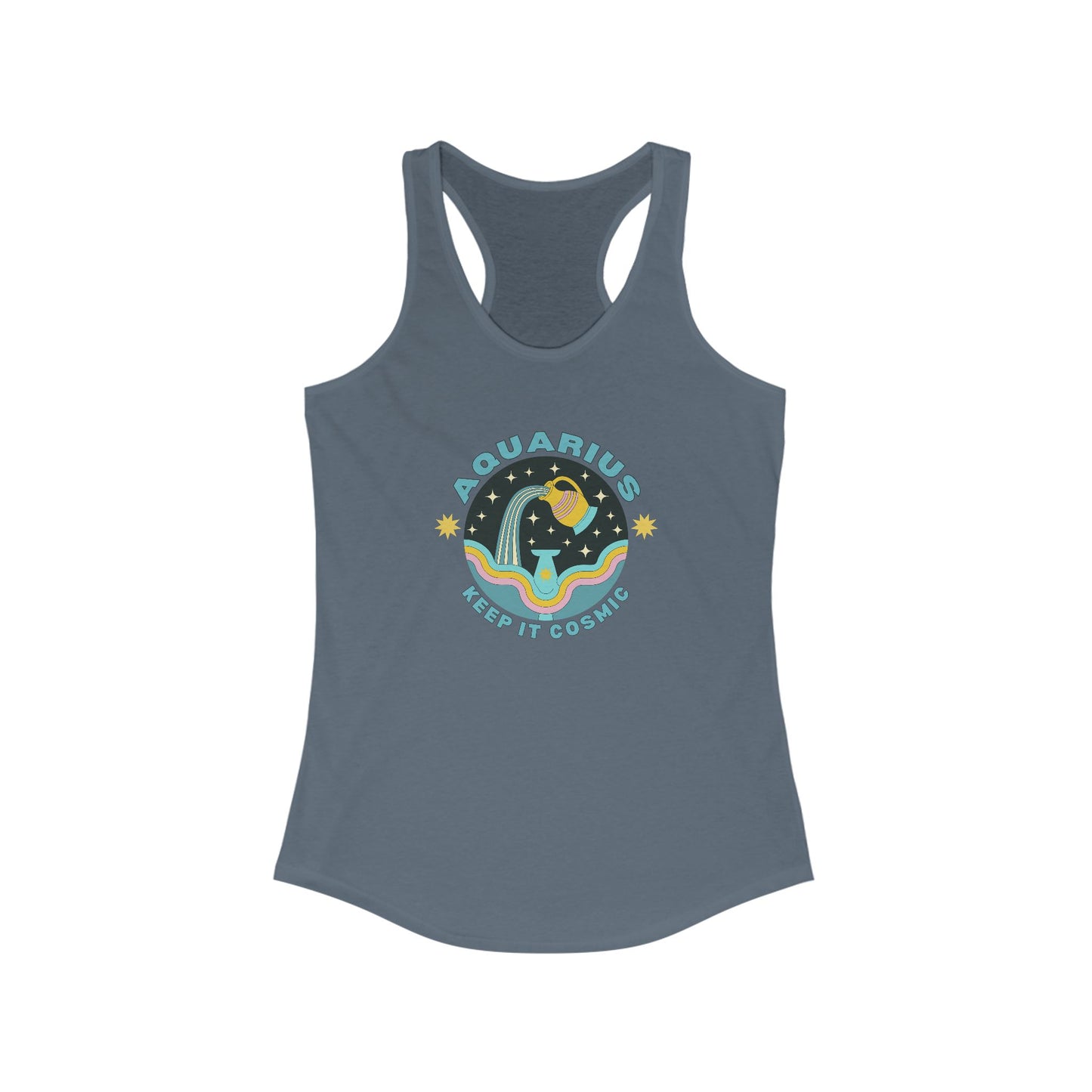 Keep it Cosmic Aquarius Retro Astrology Tank