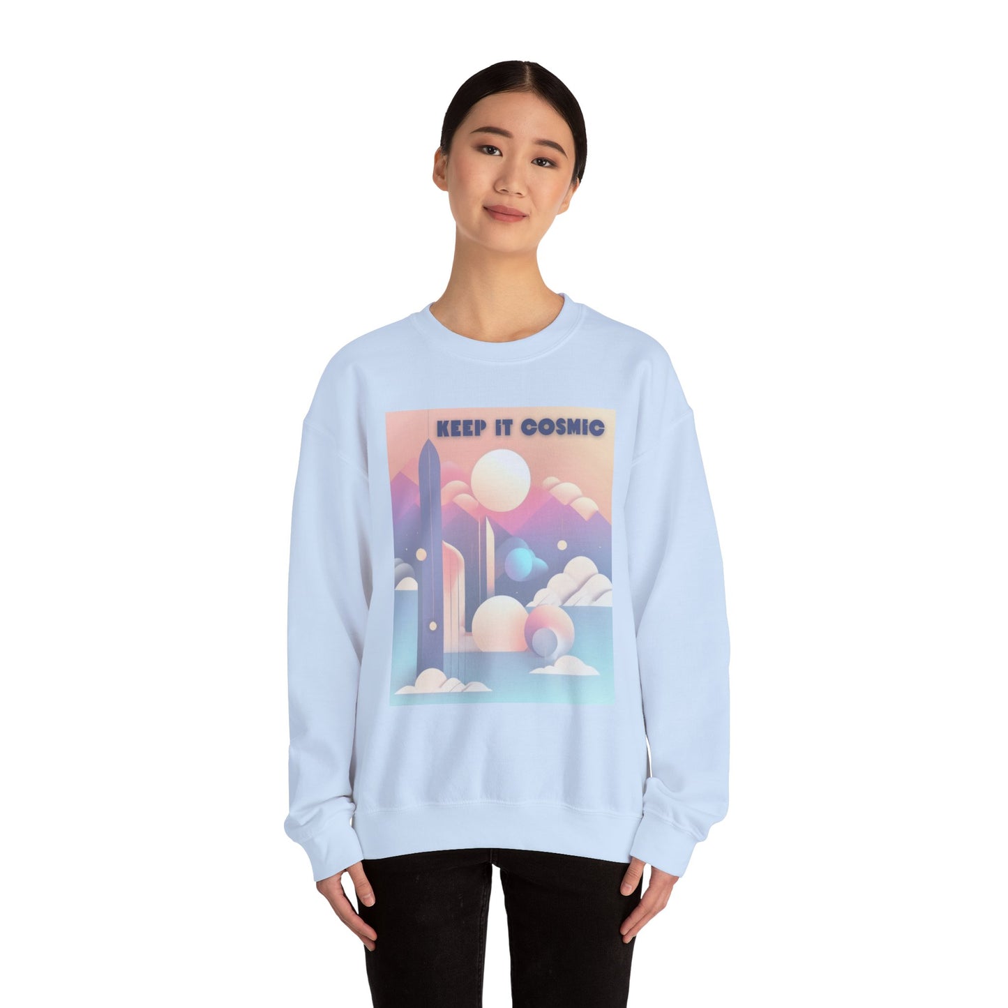 Pastel Cosmos Celestial Aesthetic Sweatshirt – Keep It Cosmic Crewneck