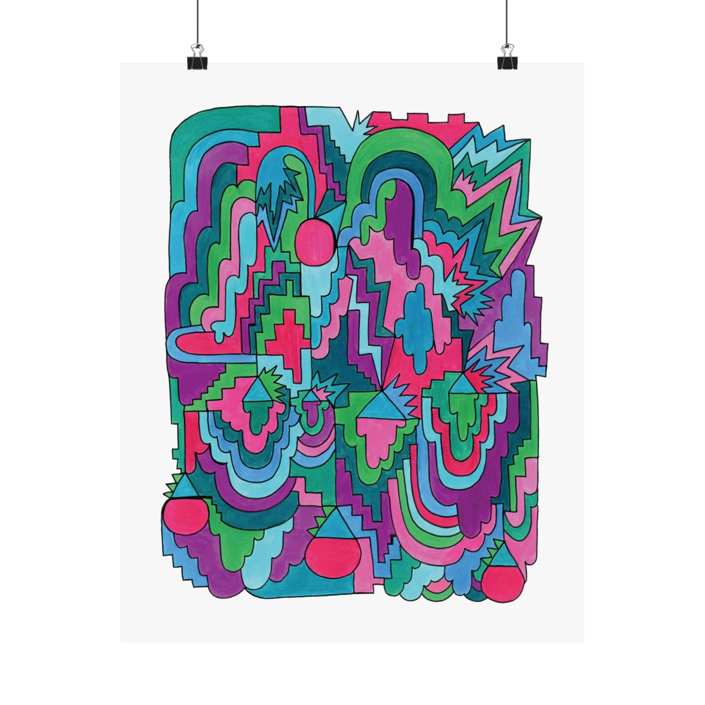Maxed Out Abstract Maximalist Art print