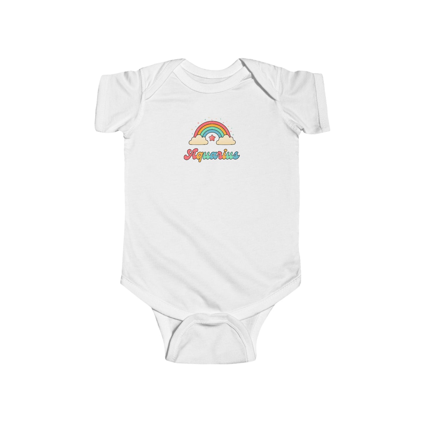 Cosmic Cutie Aquarius Zodiac Onesie | Astrology Cotton Baby Bodysuit