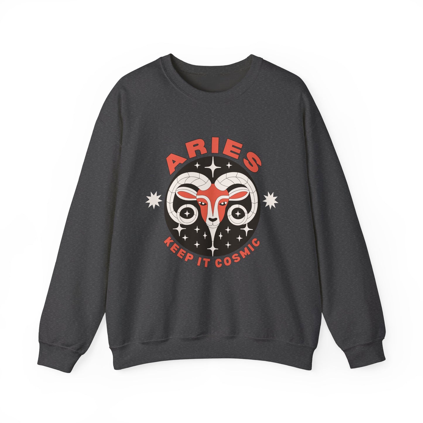 Keep It Cosmic - Retro Star Sign Astro Sweatshirt | Aries
