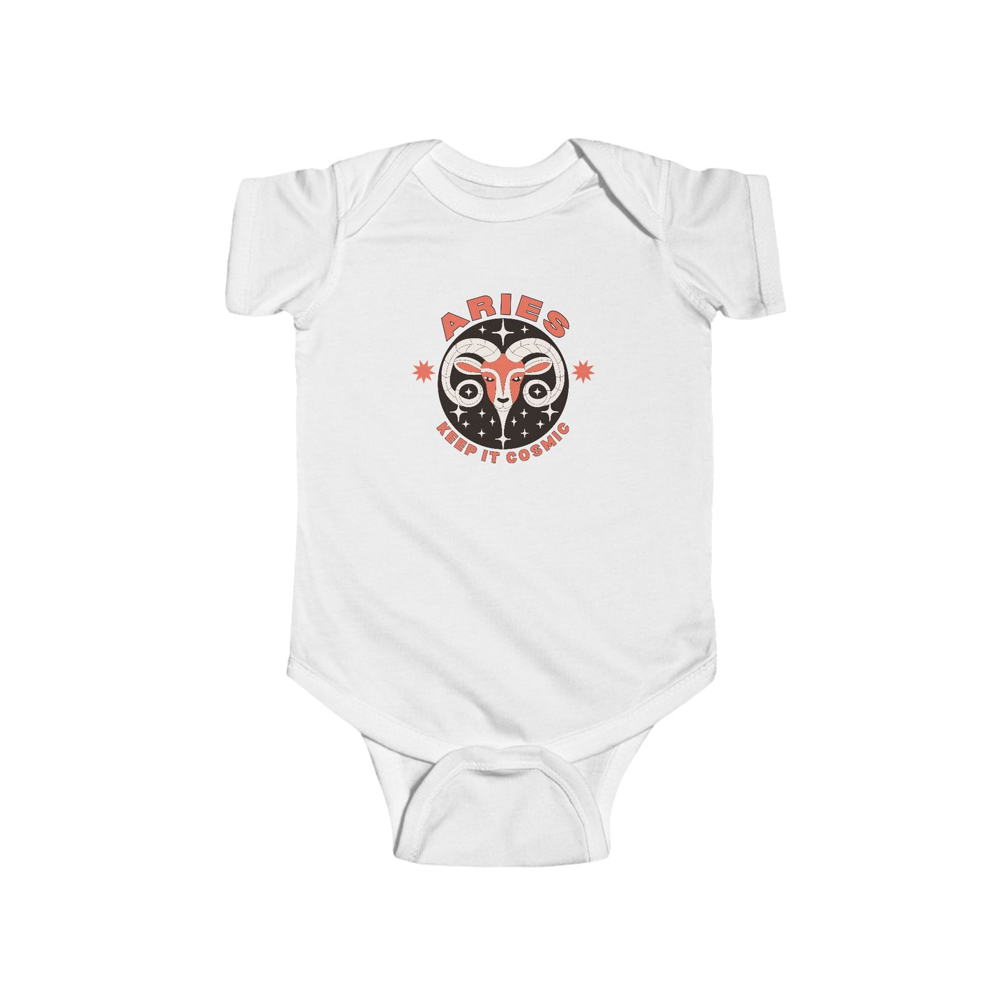 Aries Baby Onesie | Keep it Cosmic Zodiac Cotton Bodysuit for Babies 0-24M