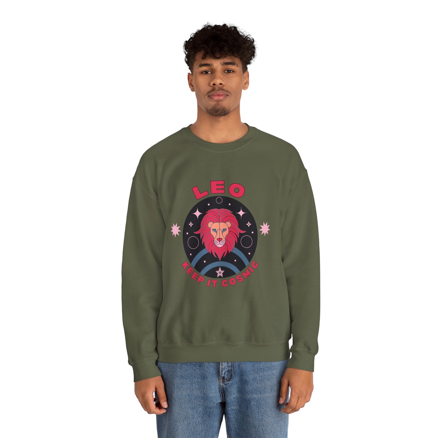 Keep It Cosmic - Retro Star Sign Astro Sweatshirt | Leo