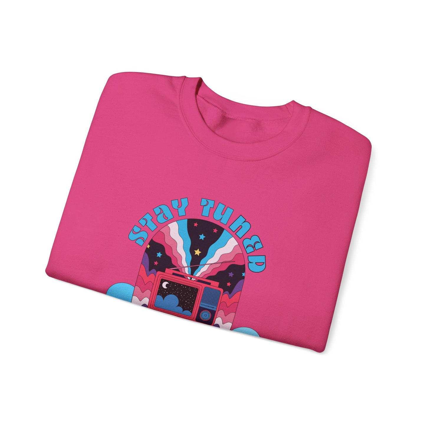 Stay Tuned Cosmic Retro Sweatshirt - Dreamglow Celestial Crewneck