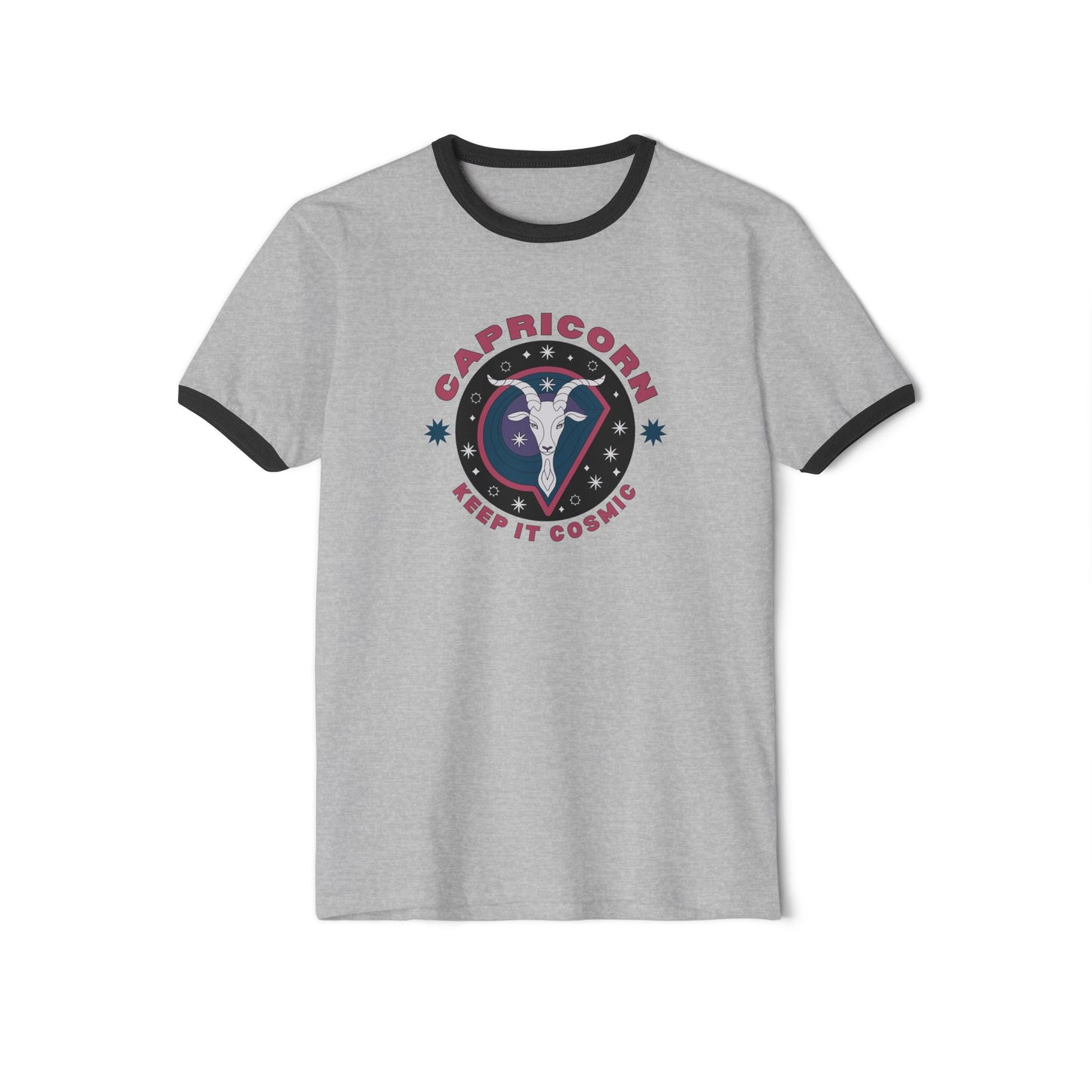 Keep it Cosmic Astrology Retro Ringer Tee — Capricorn Zodiac T-Shirt