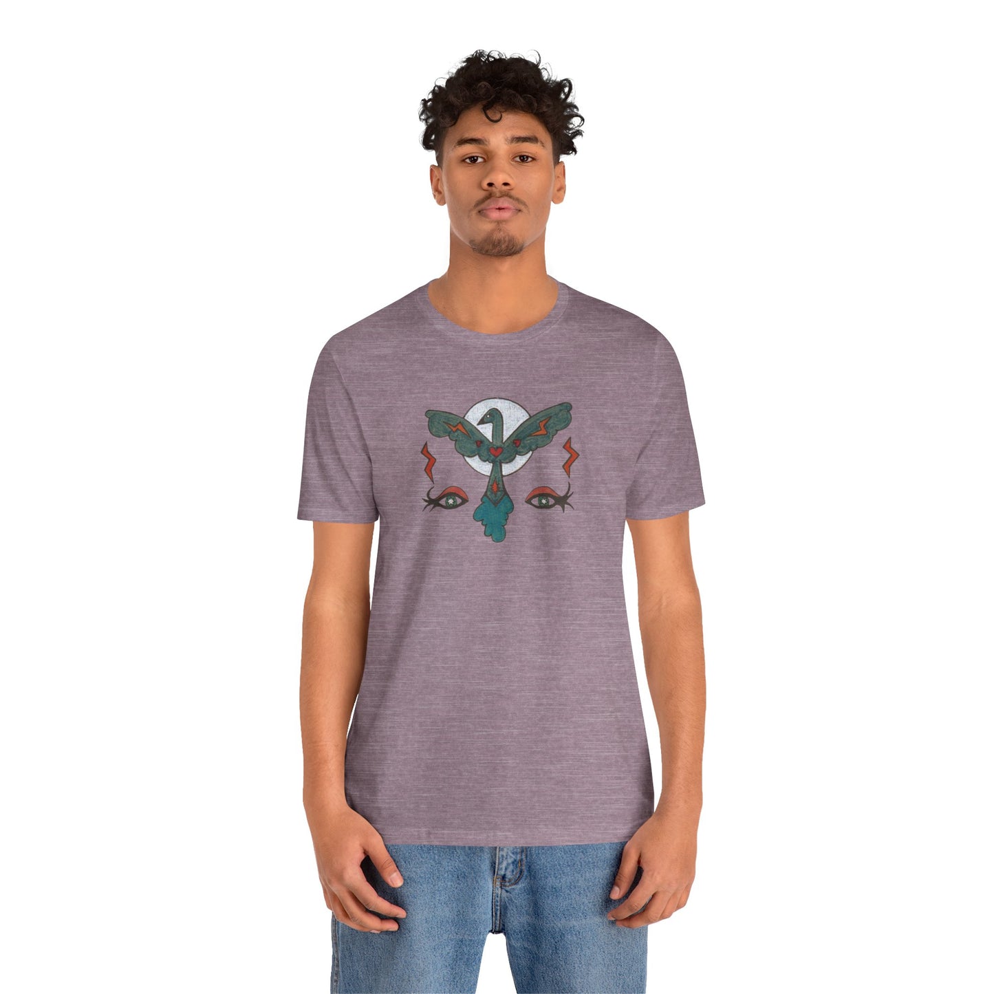 Feel to See Moon T-Shirt Tee | Esoteric Eyes Cosmic Art Tee (Unisex)