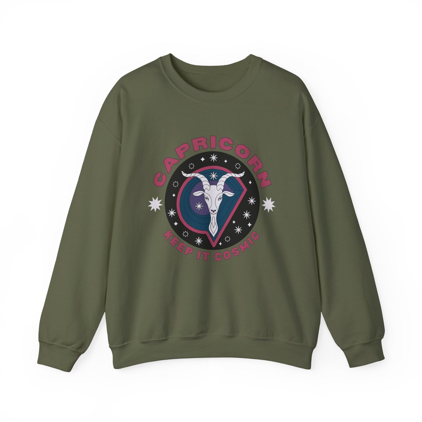 Keep It Cosmic - Retro Star Sign Astro Sweatshirt | Capricorn