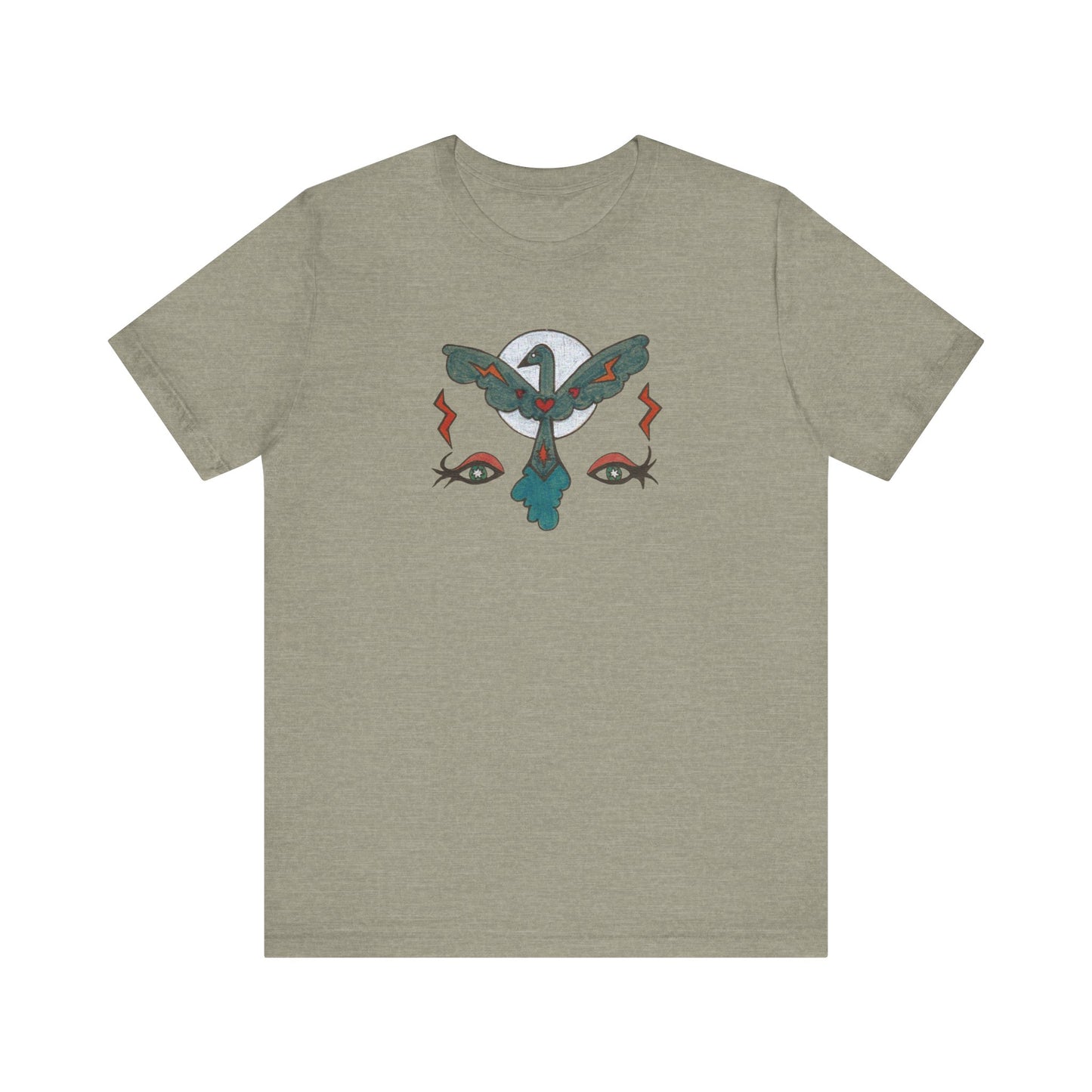 Feel to See Moon T-Shirt Tee | Esoteric Eyes Cosmic Art Tee (Unisex)