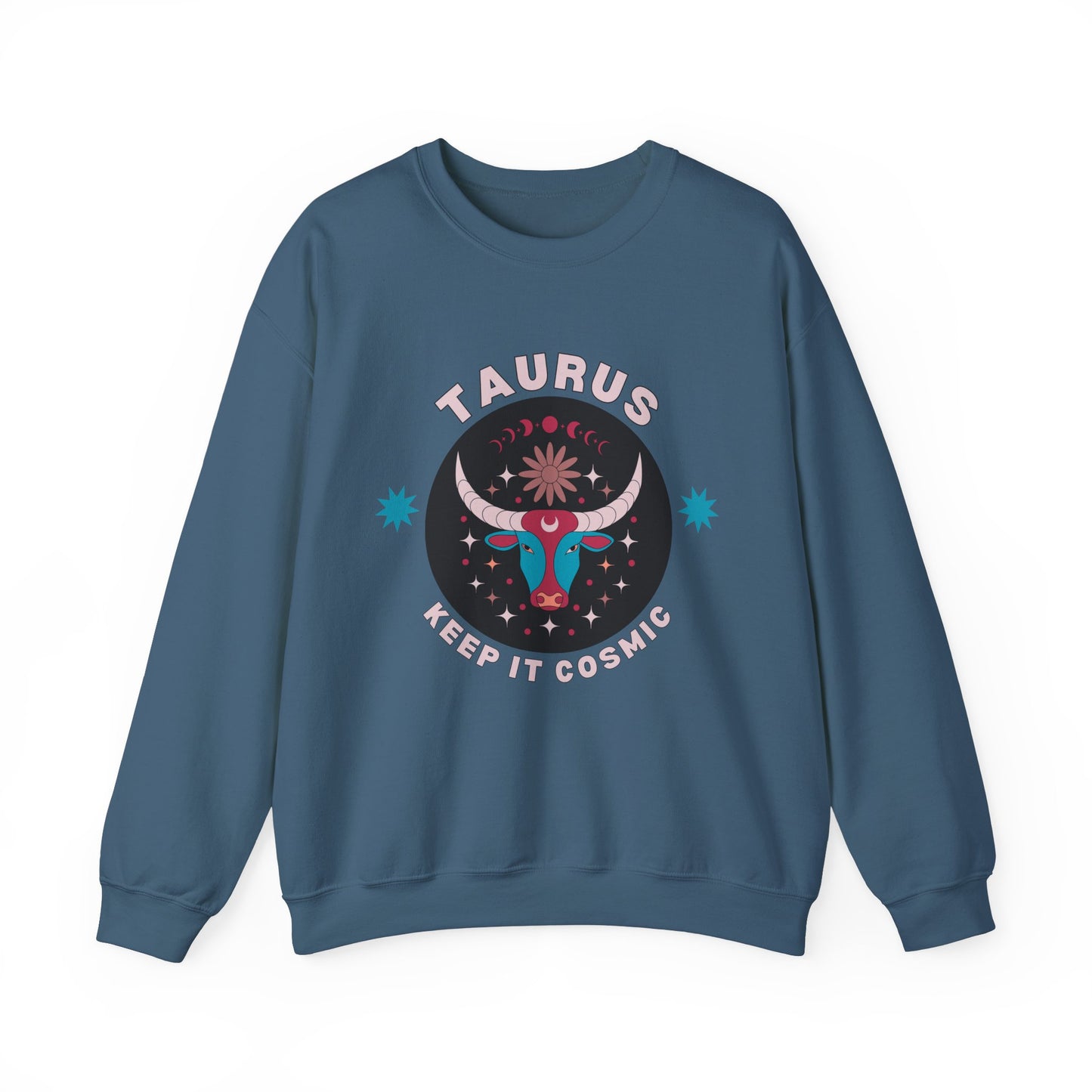 Keep It Cosmic - Retro Star Sign Astro Sweatshirt | Taurus
