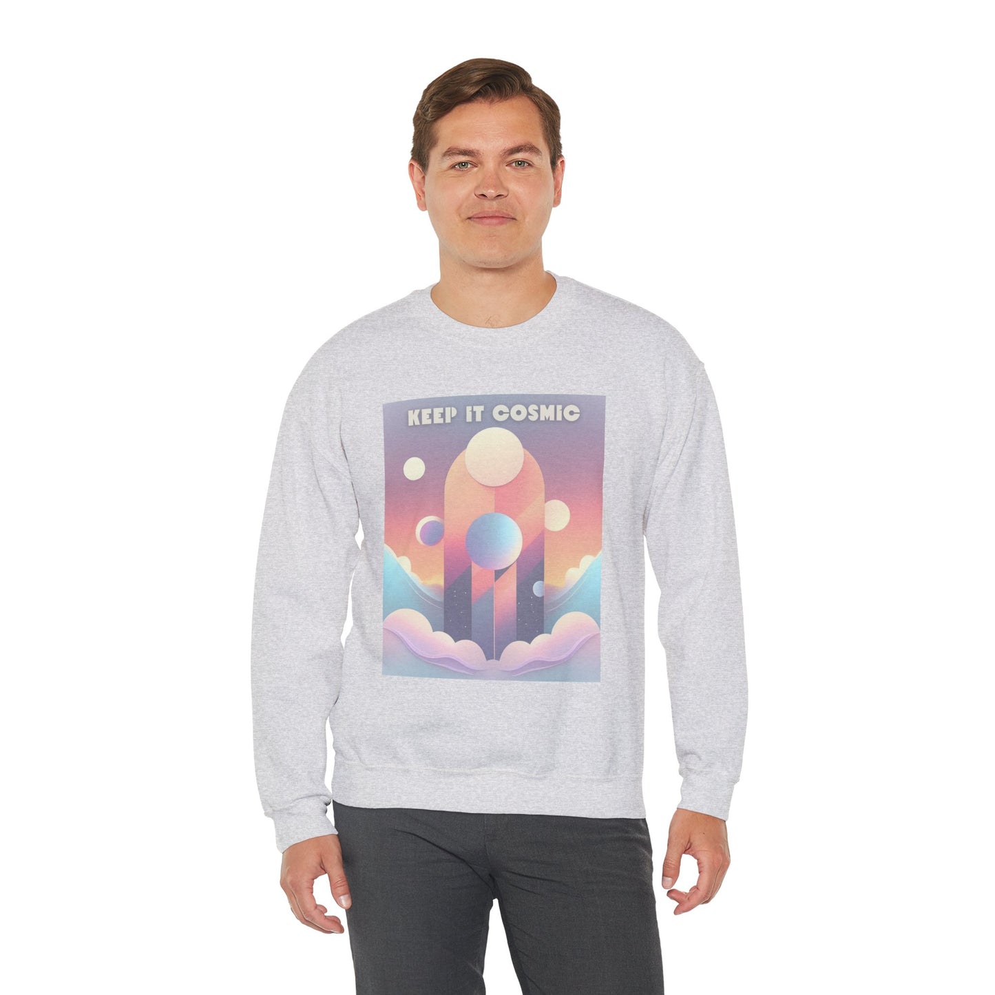 Pastel Cosmos Sweatshirt – Keep It Cosmic Celestial Aesthetic Crewneck