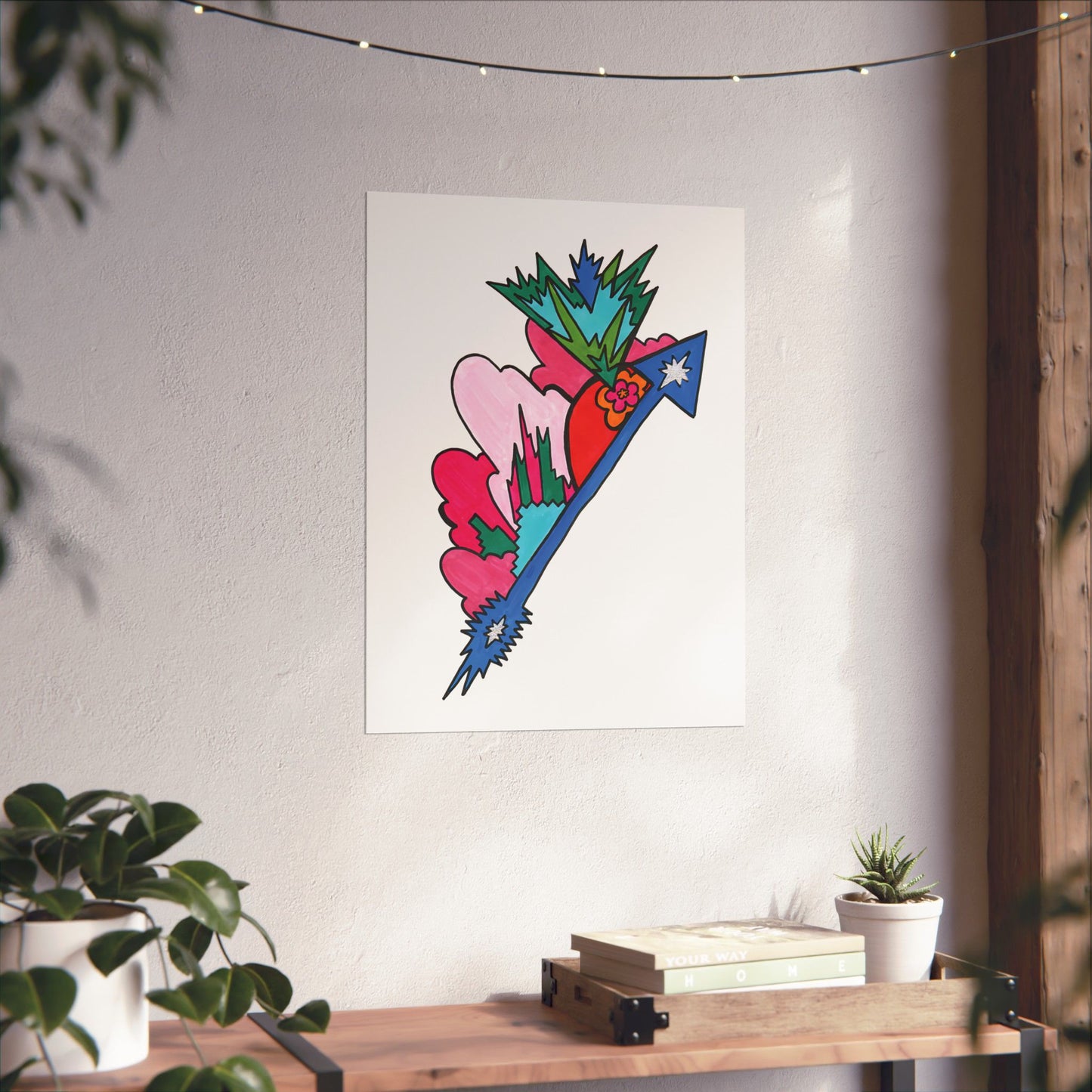 Blossom Arrow Abstract Art Print