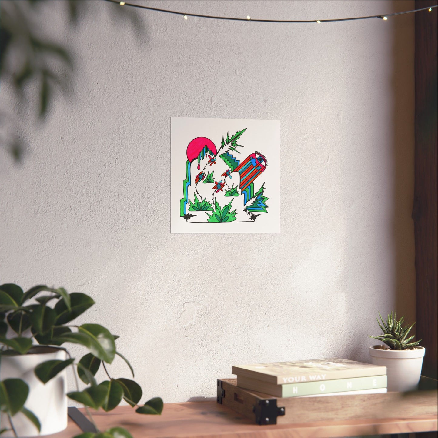 Wild Eye Abstract Botanical Art Print