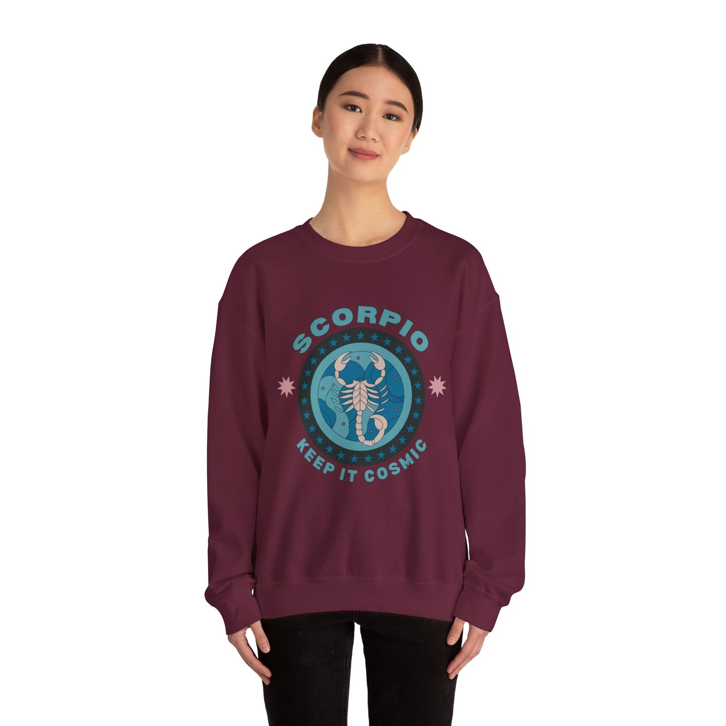 Keep It Cosmic - Retro Star Sign Astro Sweatshirt | Scorpio