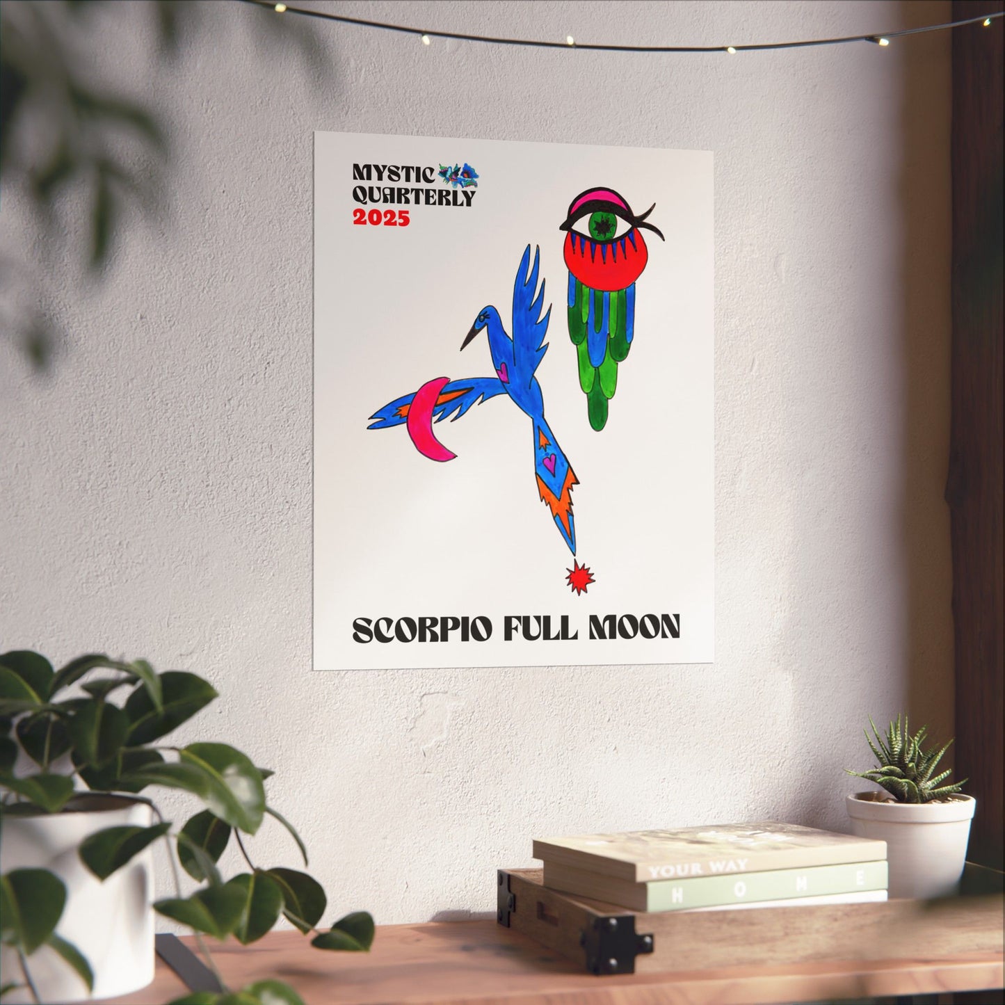 Scorpio Full Moon 2025 Fine Art Print (Minimalist Edition)