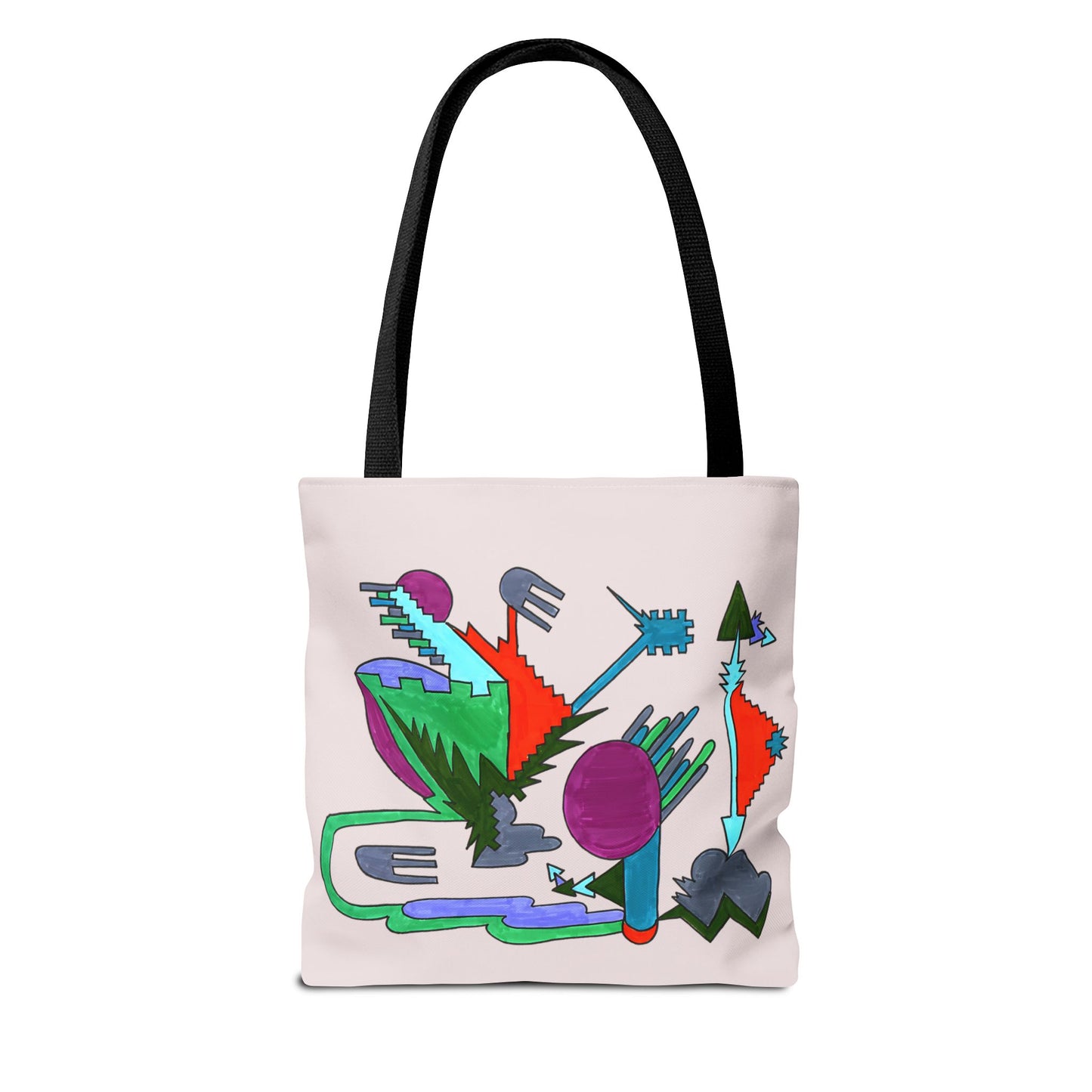 Directional Code | Abstract Glyph Tote Bag (3 Sizes)