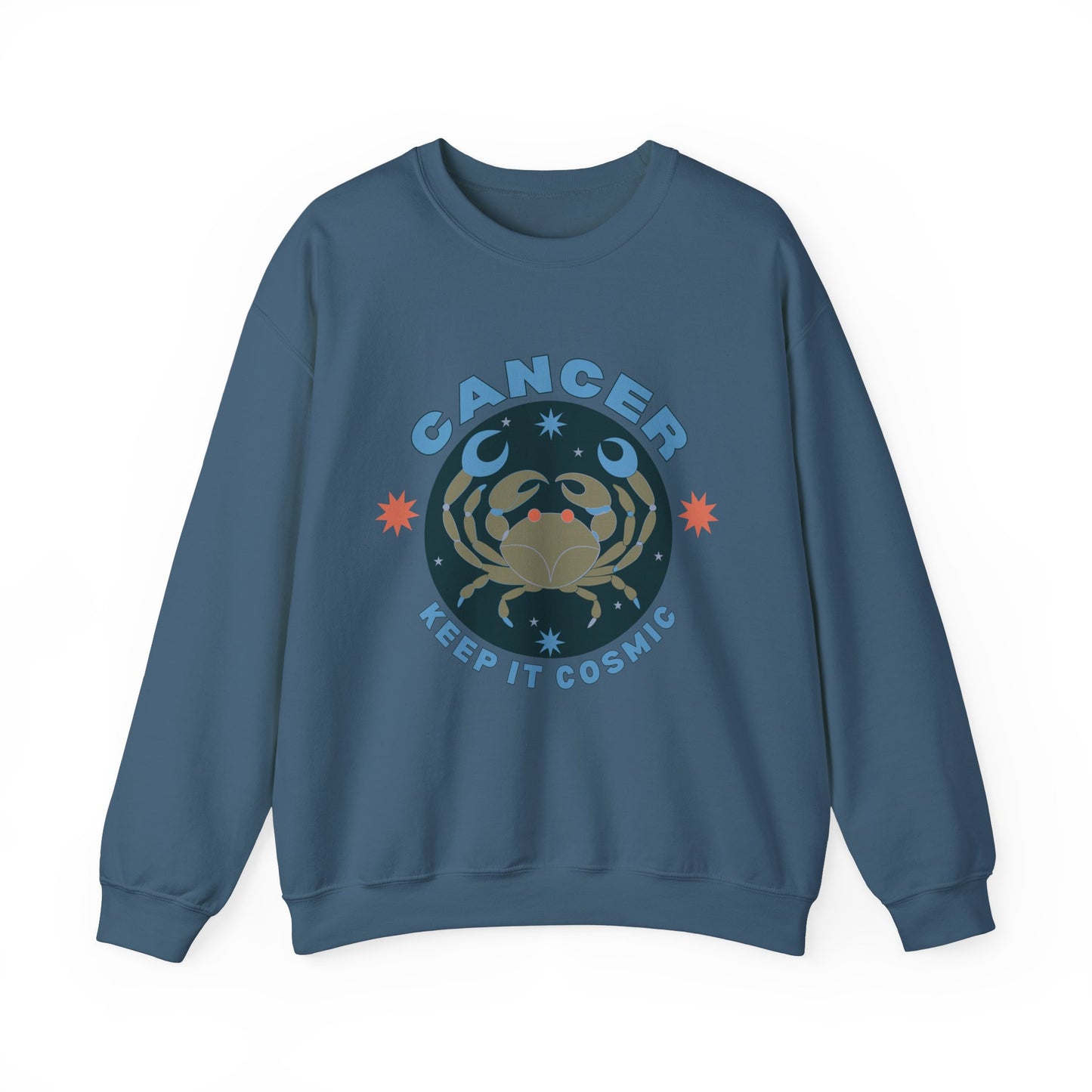 Keep It Cosmic - Retro Star Sign Astro Sweatshirt | Cancer