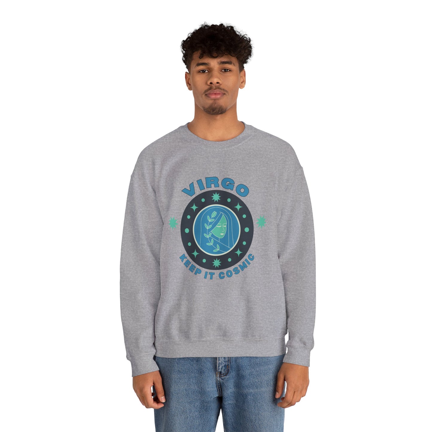 Keep It Cosmic - Retro Star Sign Astro Sweatshirt | Virgo