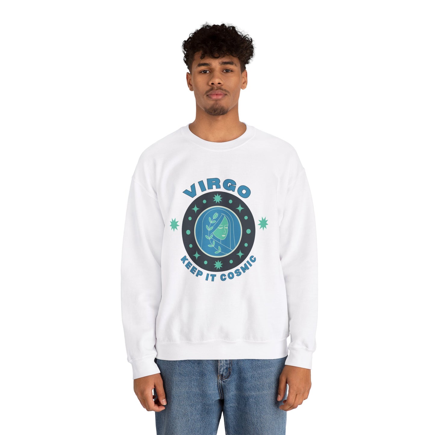 Keep It Cosmic - Retro Star Sign Astro Sweatshirt | Virgo