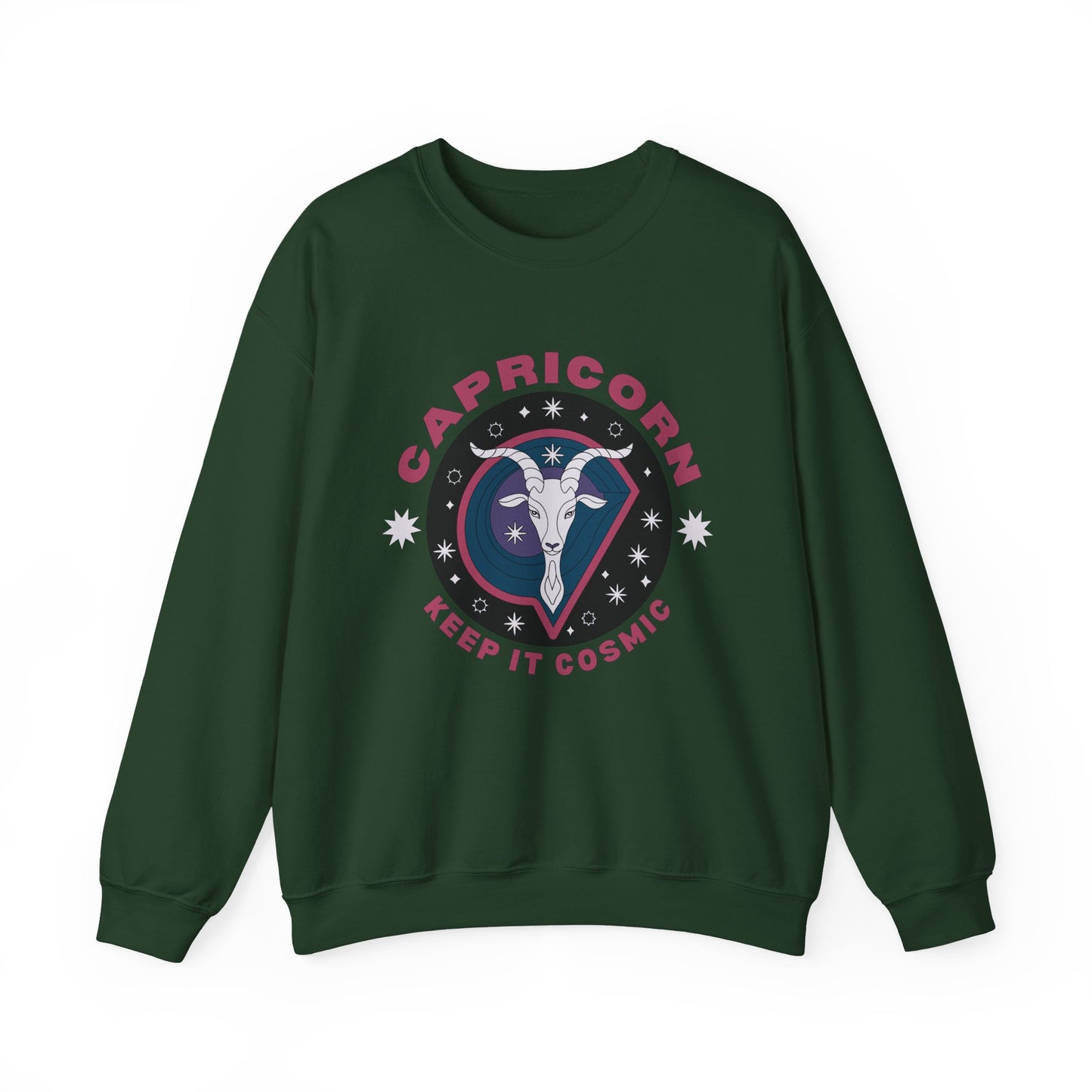Keep It Cosmic - Retro Star Sign Astro Sweatshirt | Capricorn