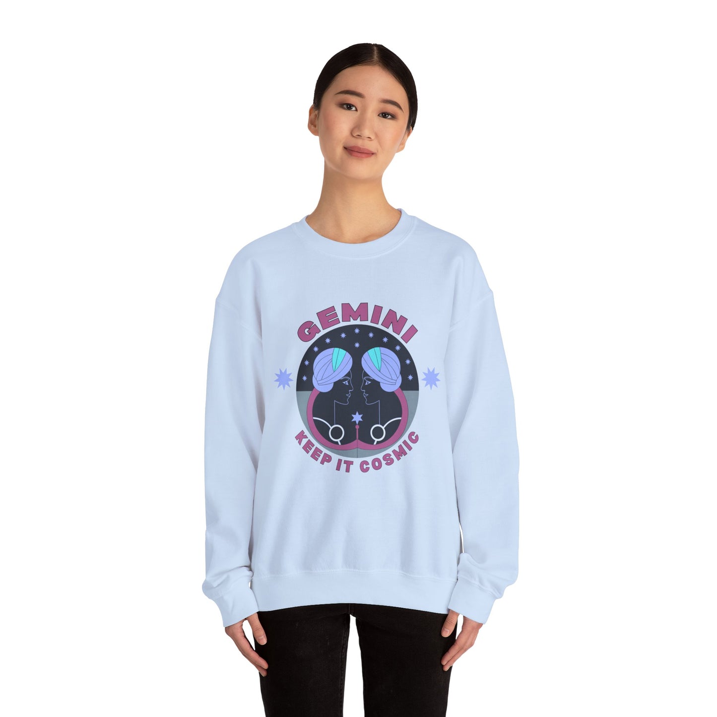 Keep It Cosmic - Retro Star Sign Astro Sweatshirt | Gemini
