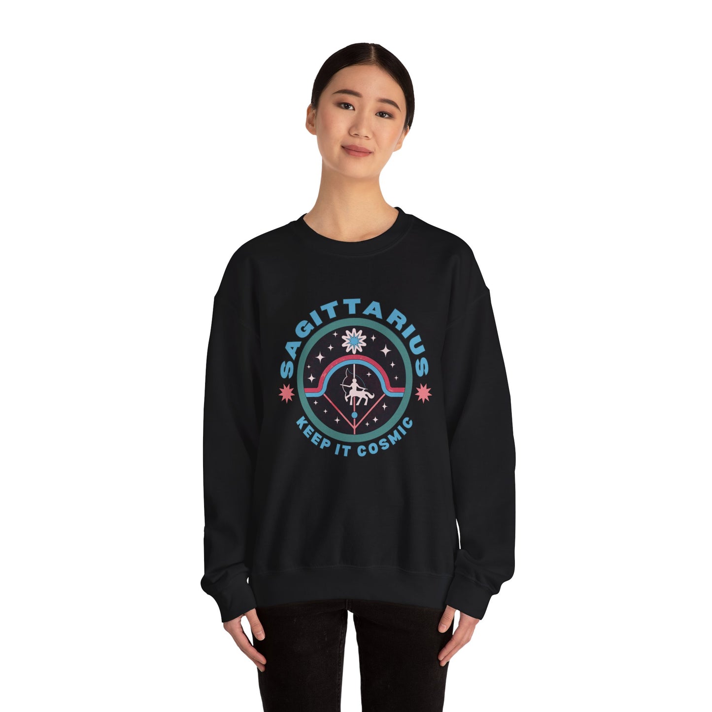 Keep It Cosmic - Retro Star Sign Astro Sweatshirt | Sagittarius