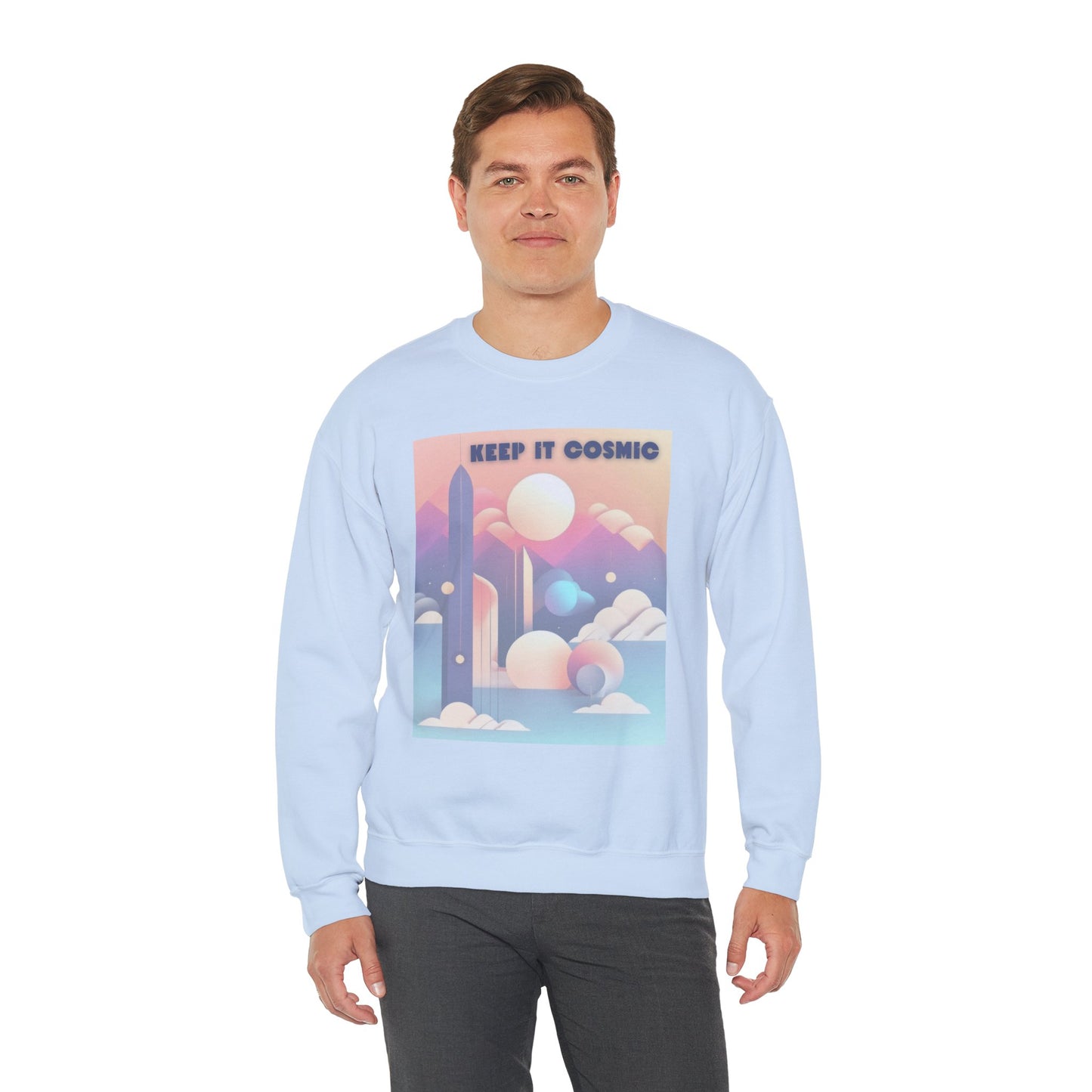 Pastel Cosmos Celestial Aesthetic Sweatshirt – Keep It Cosmic Crewneck