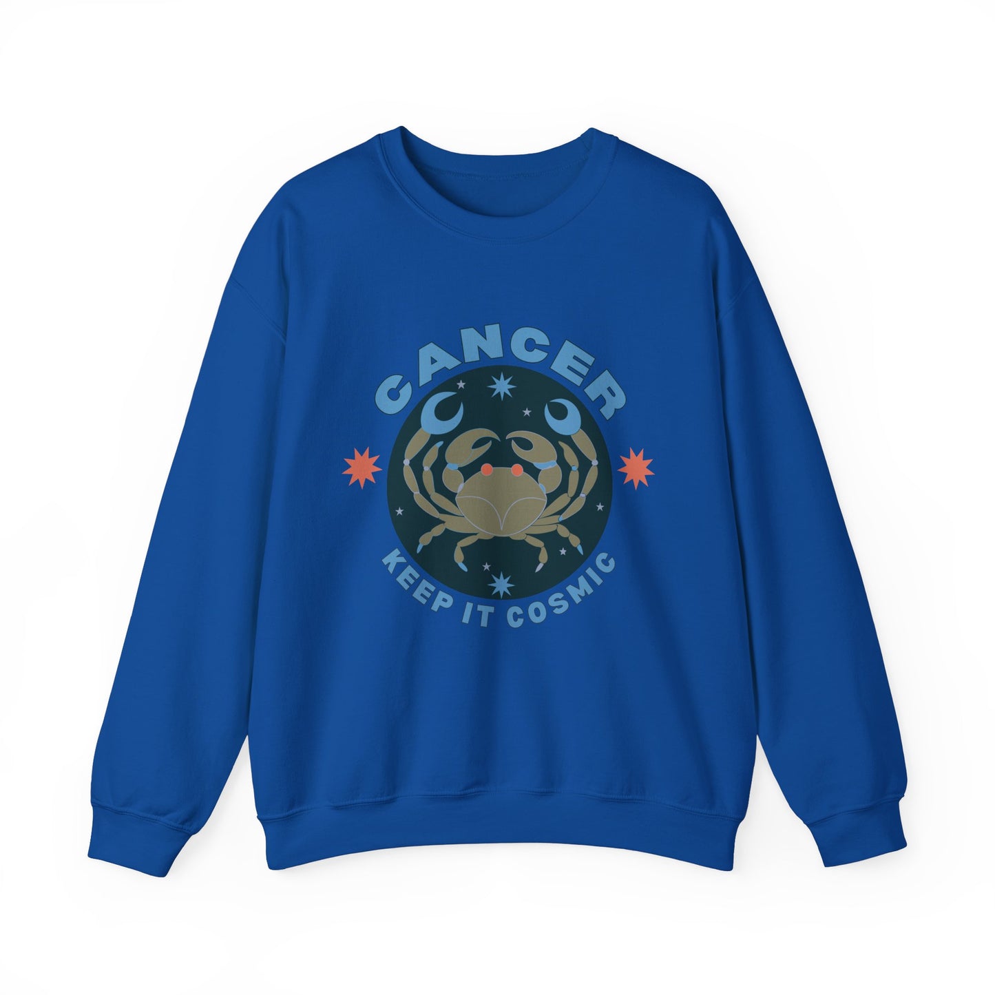 Keep It Cosmic - Retro Star Sign Astro Sweatshirt | Cancer