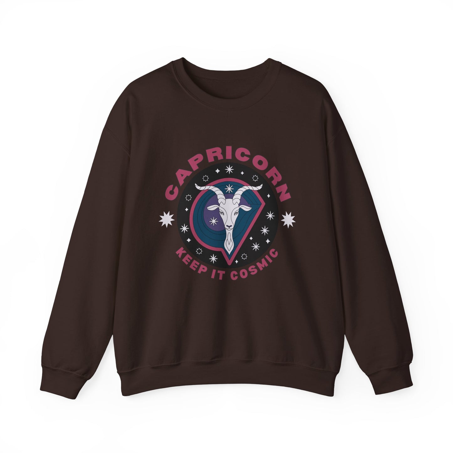 Keep It Cosmic - Retro Star Sign Astro Sweatshirt | Capricorn