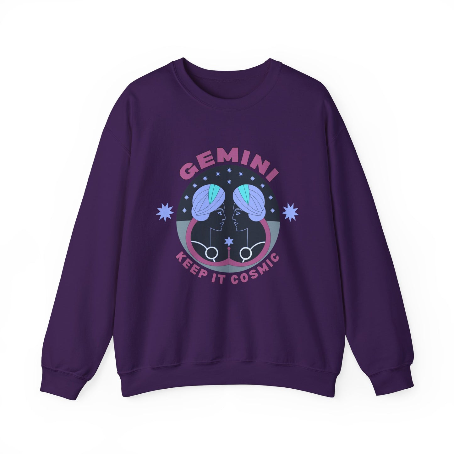 Keep It Cosmic - Retro Star Sign Astro Sweatshirt | Gemini