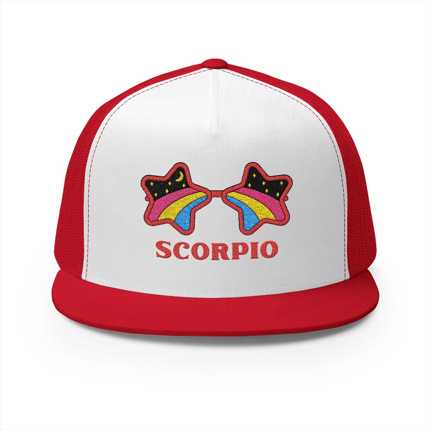 Retro Zodiac Sign Trucker Hat — Scorpio
