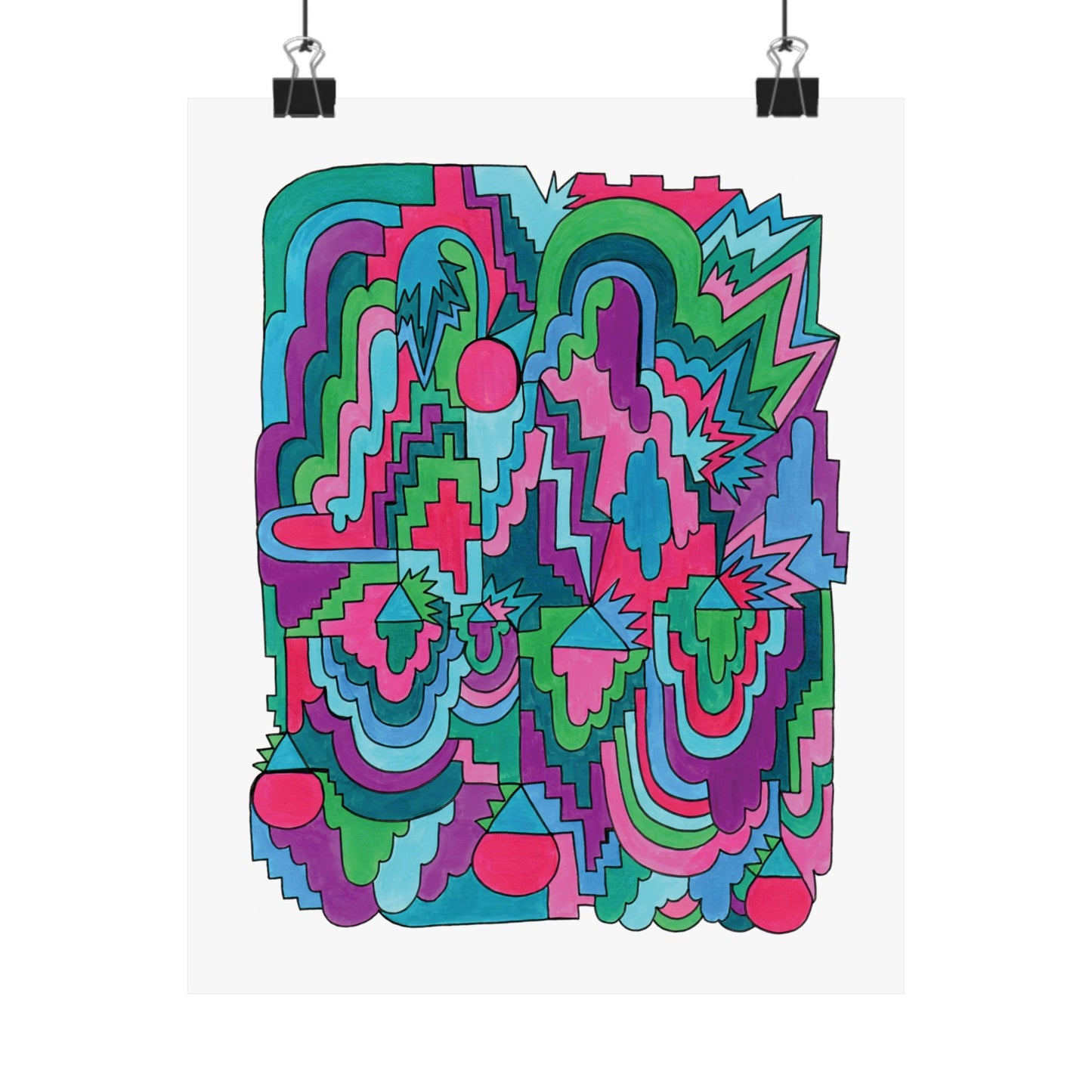 Maxed Out Abstract Maximalist Art print