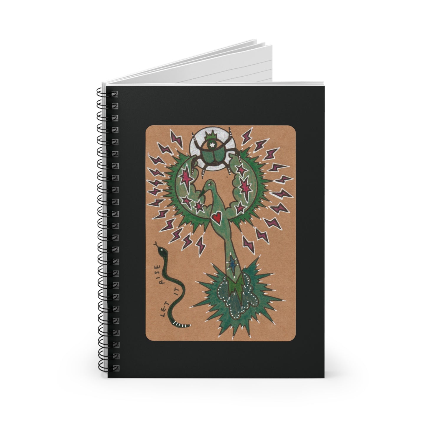 The Alchemy of Remembering Journal | Goddess Mnemosyne Spiral Notebook (6" x 8")