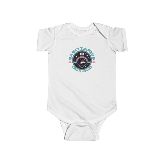 Sagittarius Baby Onesie | Keep it Cosmic Zodiac Cotton Bodysuit for Babies 0-24M