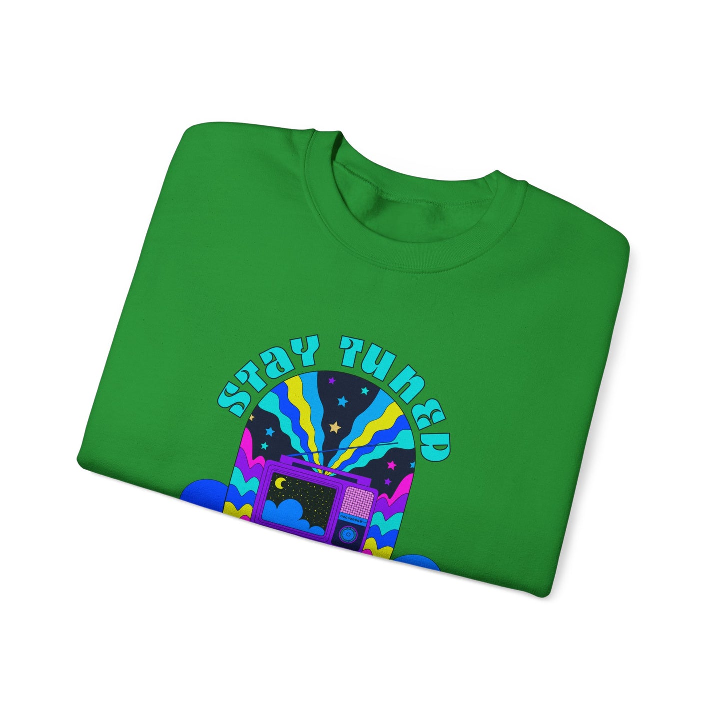 Stay Tuned Cosmic Retro Sweatshirt - Dayglow Celestial Crewneck