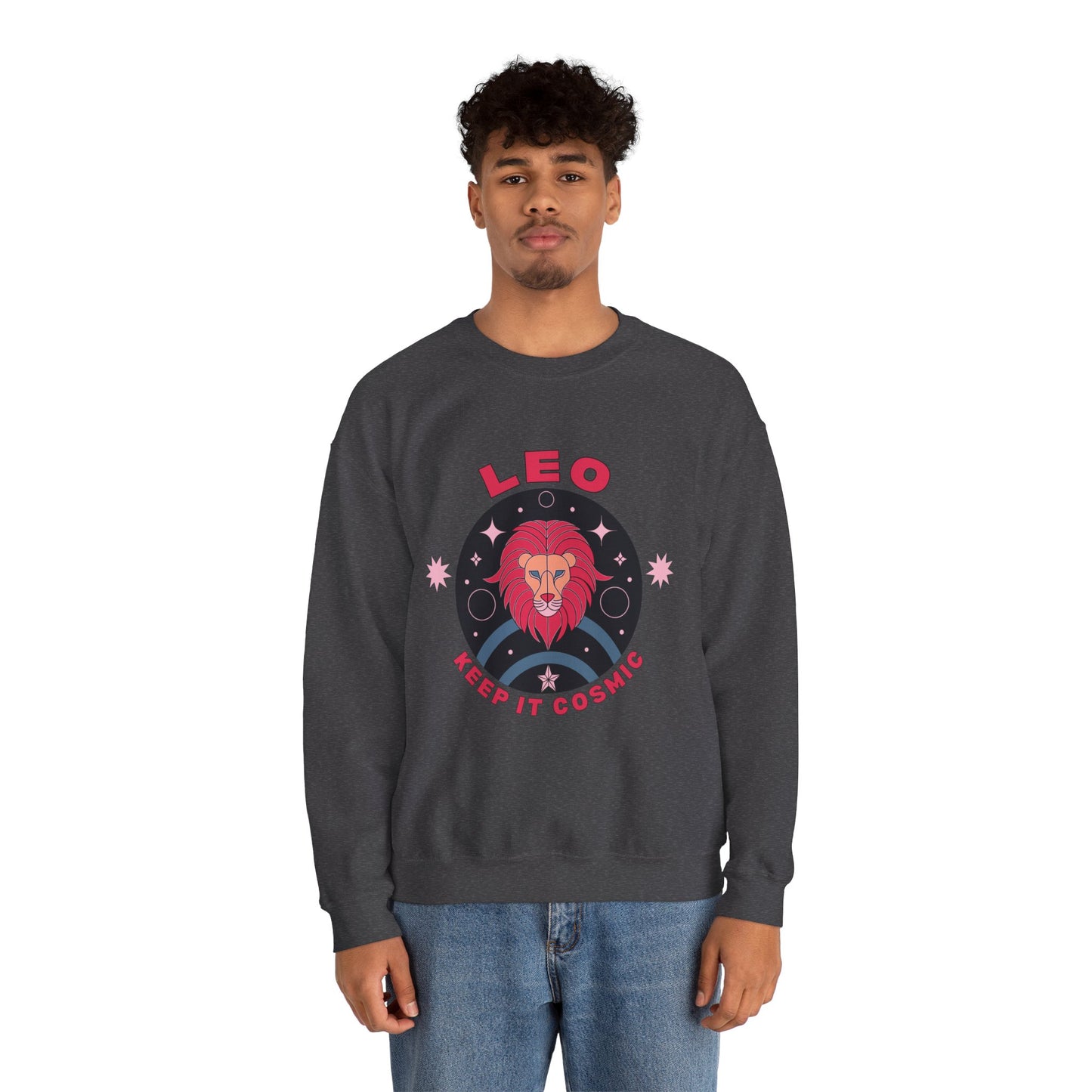 Keep It Cosmic - Retro Star Sign Astro Sweatshirt | Leo