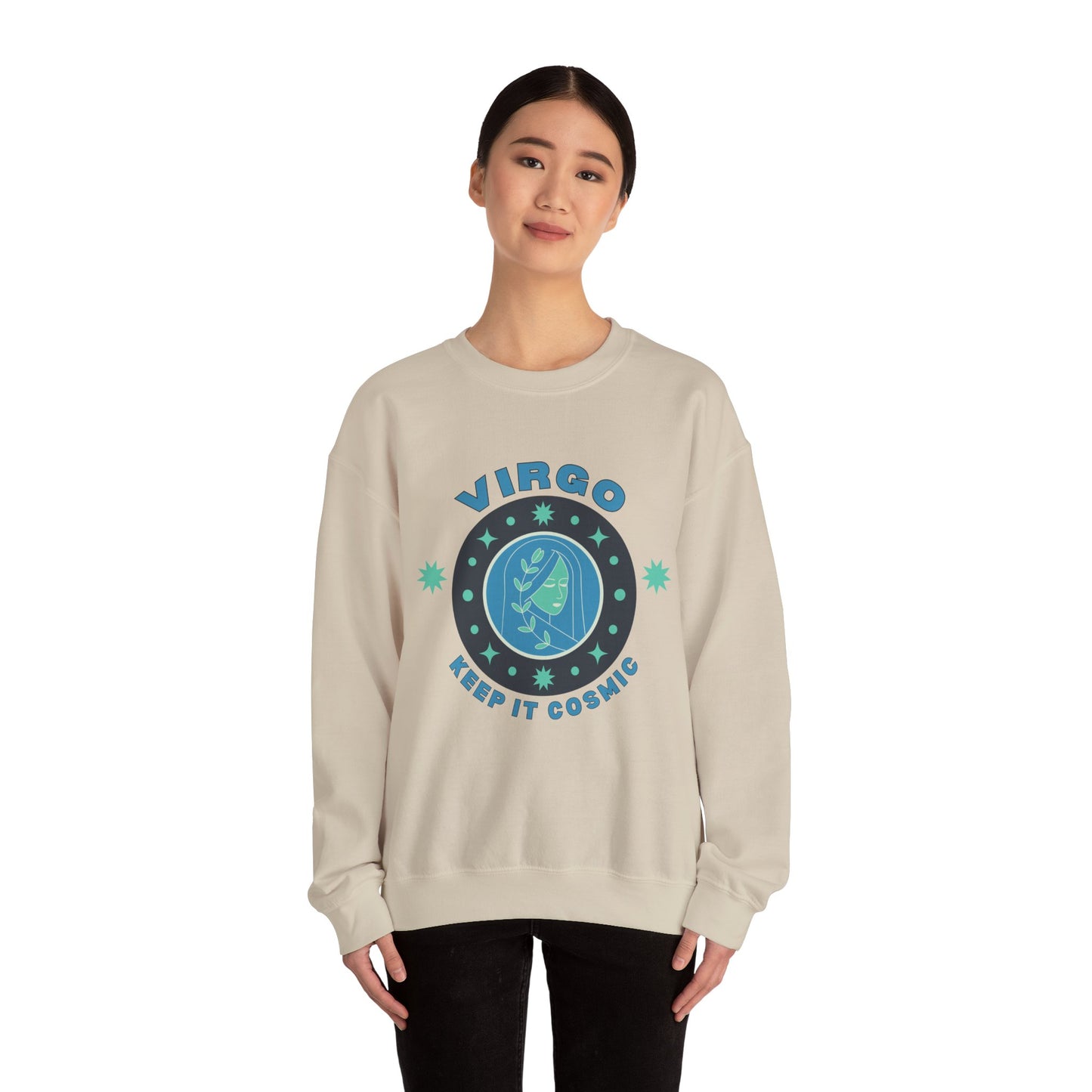 Keep It Cosmic - Retro Star Sign Astro Sweatshirt | Virgo