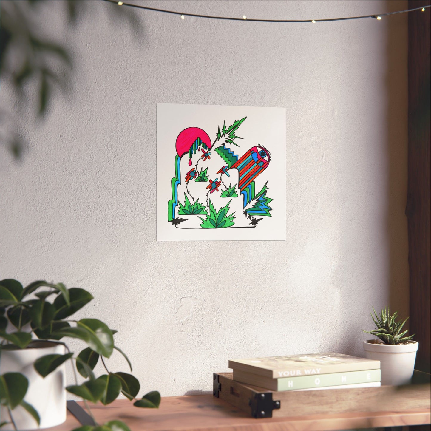 Wild Eye Abstract Botanical Art Print