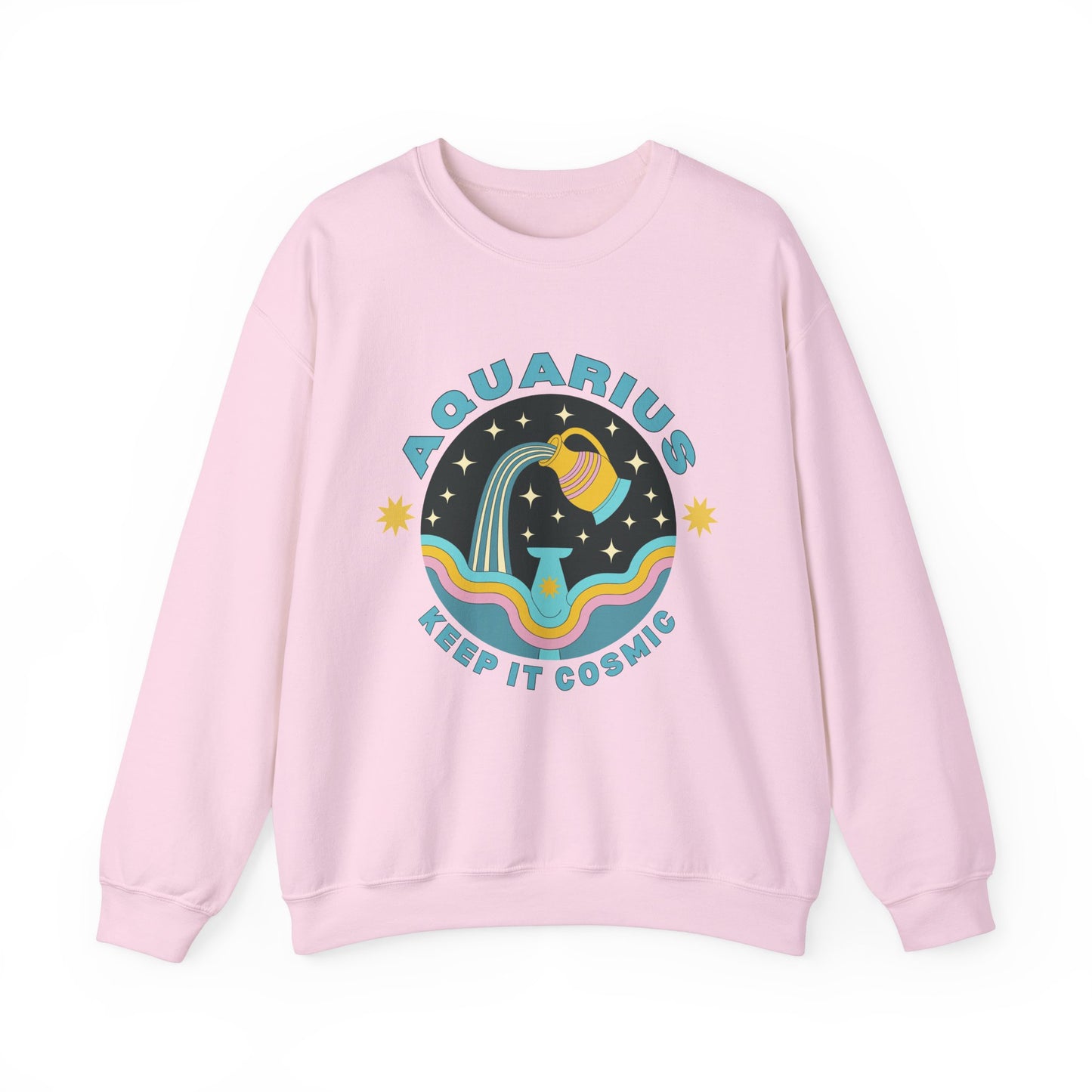 Keep It Cosmic - Retro Star Sign Astro Sweatshirt | Aquarius