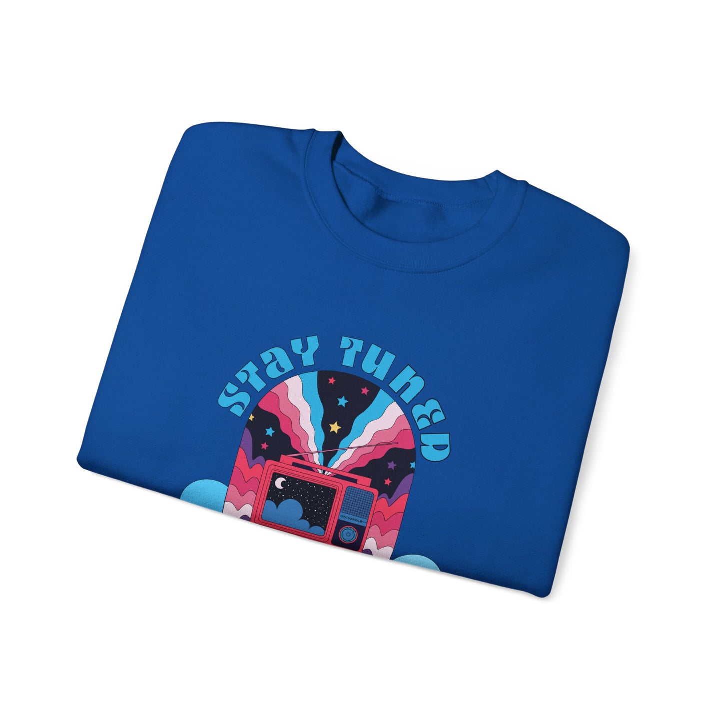 Stay Tuned Cosmic Retro Sweatshirt - Dreamglow Celestial Crewneck