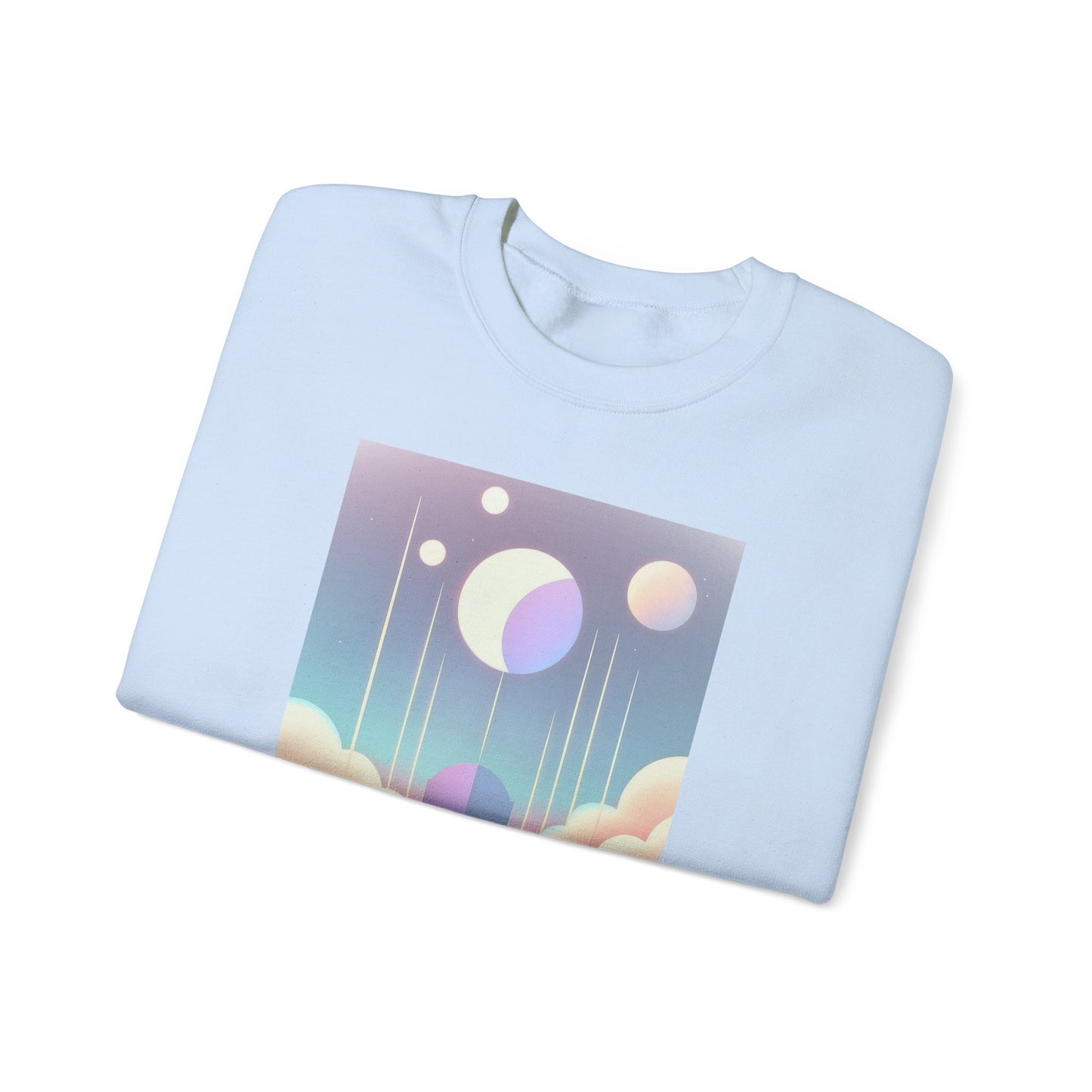 Keep It Cosmic Pastel Sweatshirt – Retro Celestial Aesthetic Crewneck