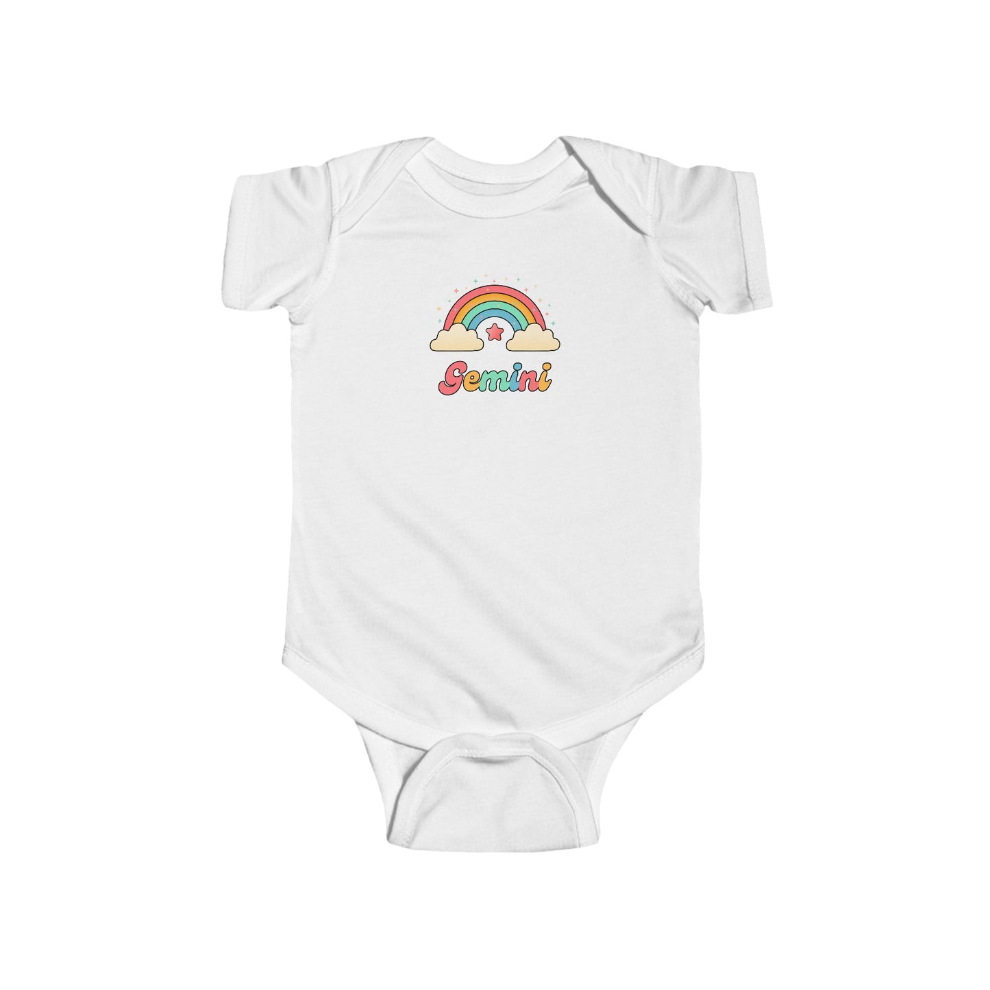 Cosmic Cutie Gemini Zodiac Onesie | Astrology Cotton Baby Bodysuit